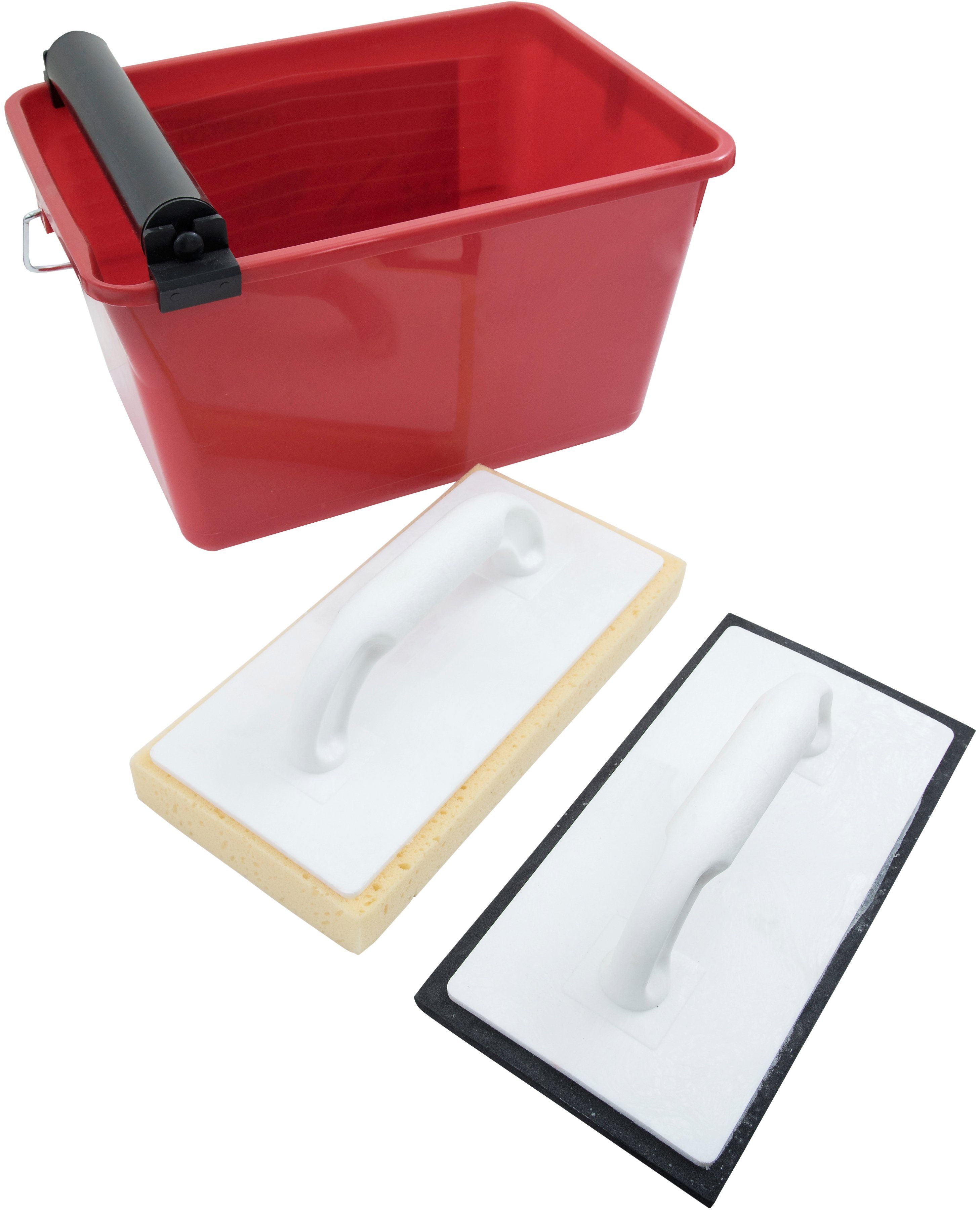 Connex Fliesenrollenwasch-Set, (Set), inkl. Wascheimer und 2 Waschbrettern