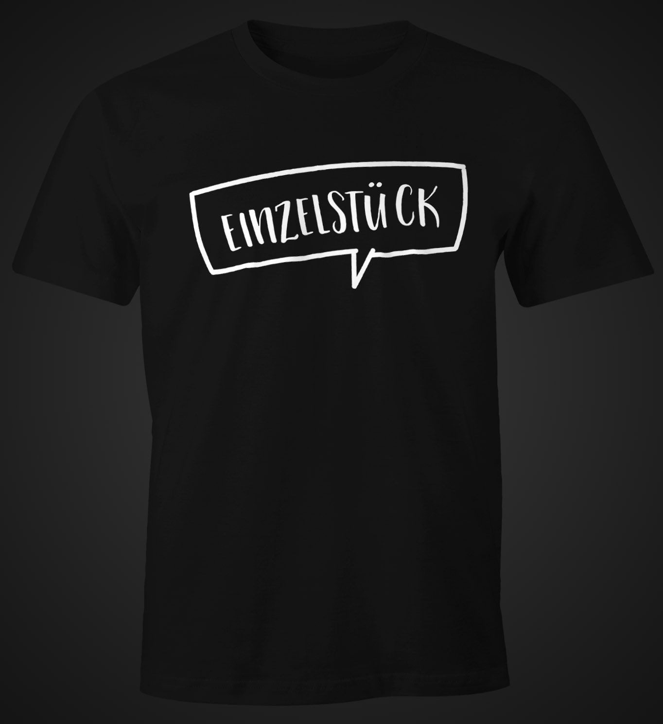 MoonWorks Print-Shirt witziges Herren T-Shirt "Einzelstück" Sprüche Spruch Fun-Shirt Männer mit Print – Bild 2 von 4