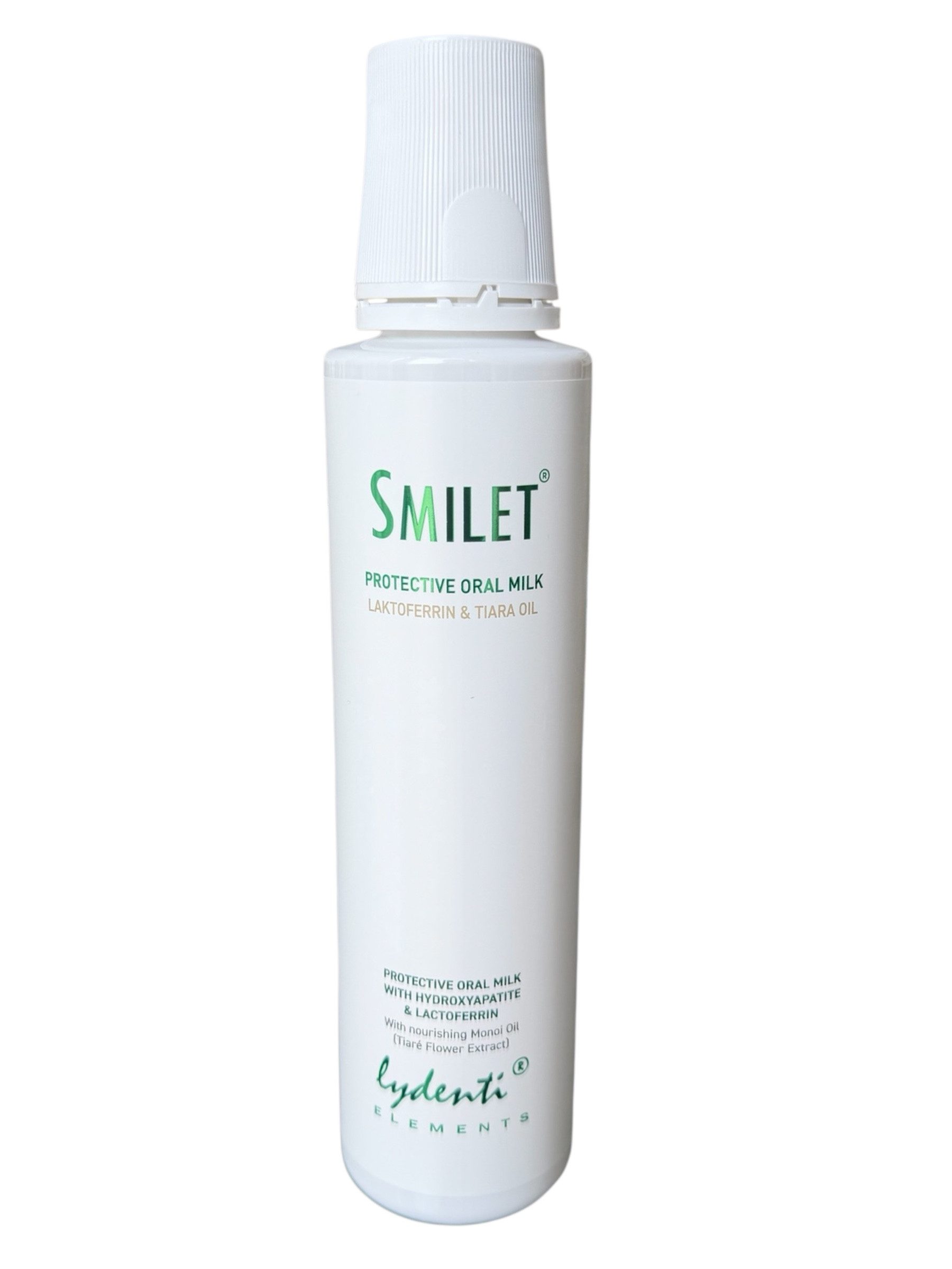 LyDenti Mundspülung LyDenti Elements SMILET Protective Oral Milk, Mineralisierende Mundpflege mit Hydroxylapatit und Lactoferrin