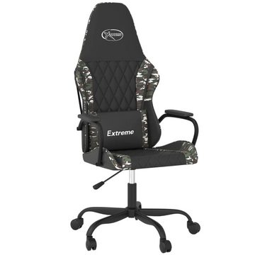 vidaXL Gaming-Stuhl Gaming-Stuhl mit Massagefunktion Schwarz Tarnfarben Kunstleder (1 St)