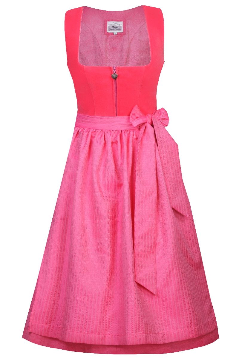 MarJo Dirndl Samt Dirndl 2tlg. - ZOEY - hot pink günstig online kaufen