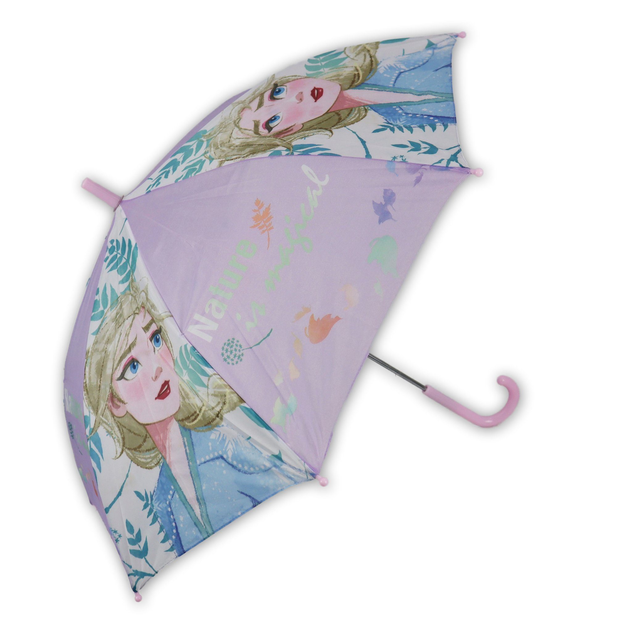 Disney Frozen Stockregenschirm Die Eiskönigin Elsa Kinder Regenschirm Rosa