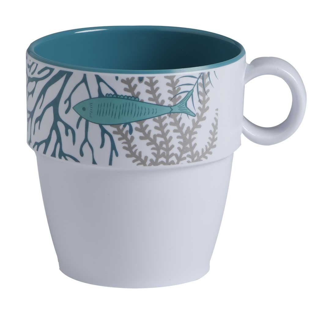 Marine Business Tasse Kaffee- Becher Tasse, Kaffeepot, Mug, Melamin, Coastal - Serie, 1-tlg., Melamin
