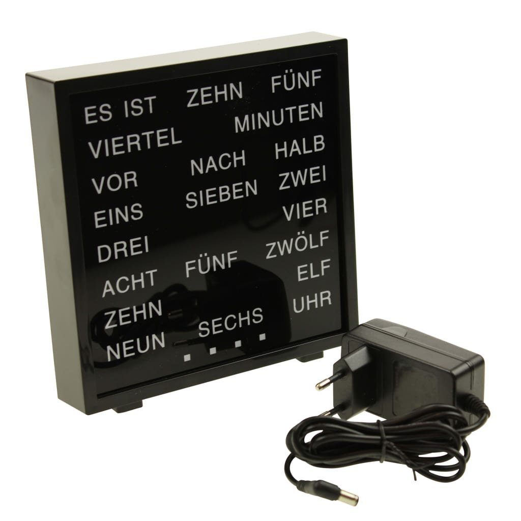 United Entertainment Wanduhr LED-Wortuhr Deutsch 16,5x17 cm
