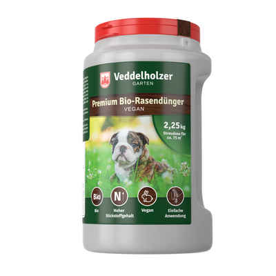 Veddelholzer Garten Rasen-Langzeitdünger VERGLEICHSSIEGER 2021 Bio Rasendünger Langzeitwirkung Frühjahr, Sommer