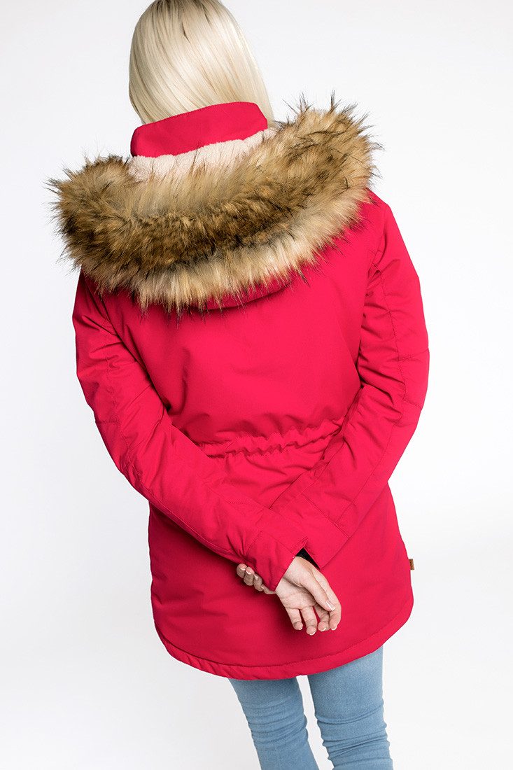CNSRD Winterjacke FLORA WOMEN OS Parka & Winterjacke. Kurzmantel mit abnehmbarer Kapuze. mit Webpelz