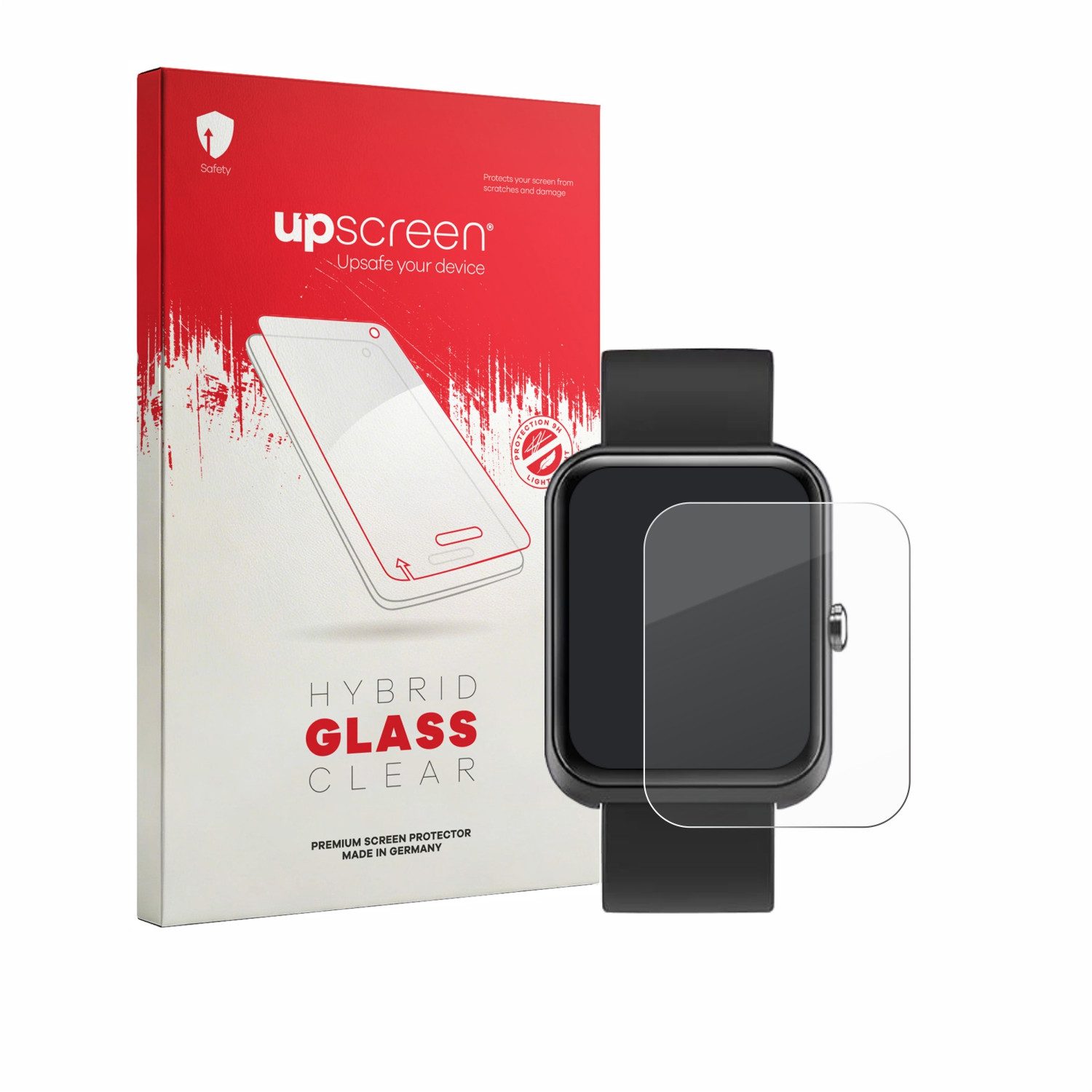 upscreen Displayschutzglas Folie für Lebexy XY-220402 1.3", Schutzfolie Glas Panzer Display Schutz klar