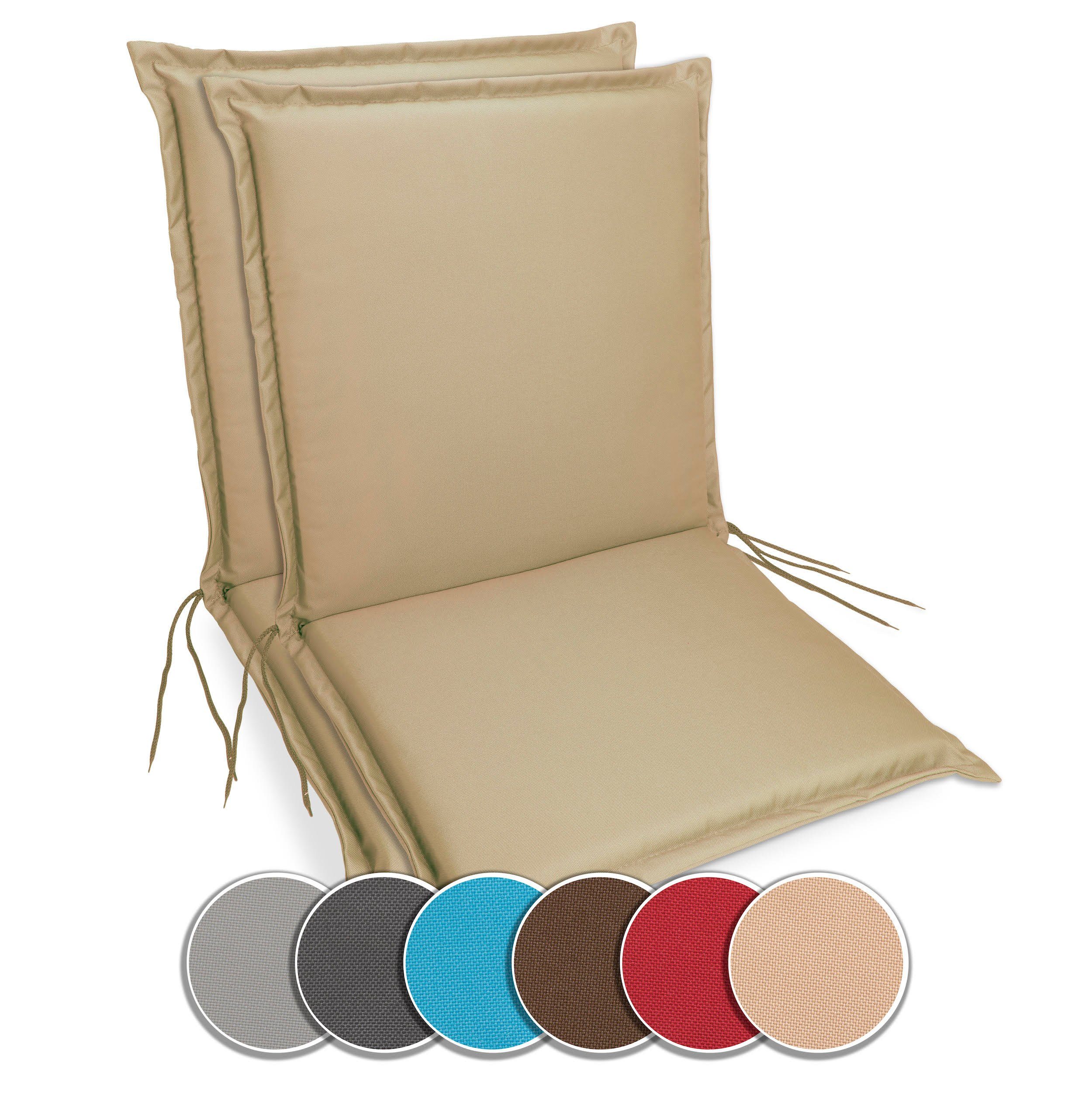 sunnypillow Liegenauflage Niedriglehner Auflage Gartenstuhlauflage, 100 günstig online kaufen