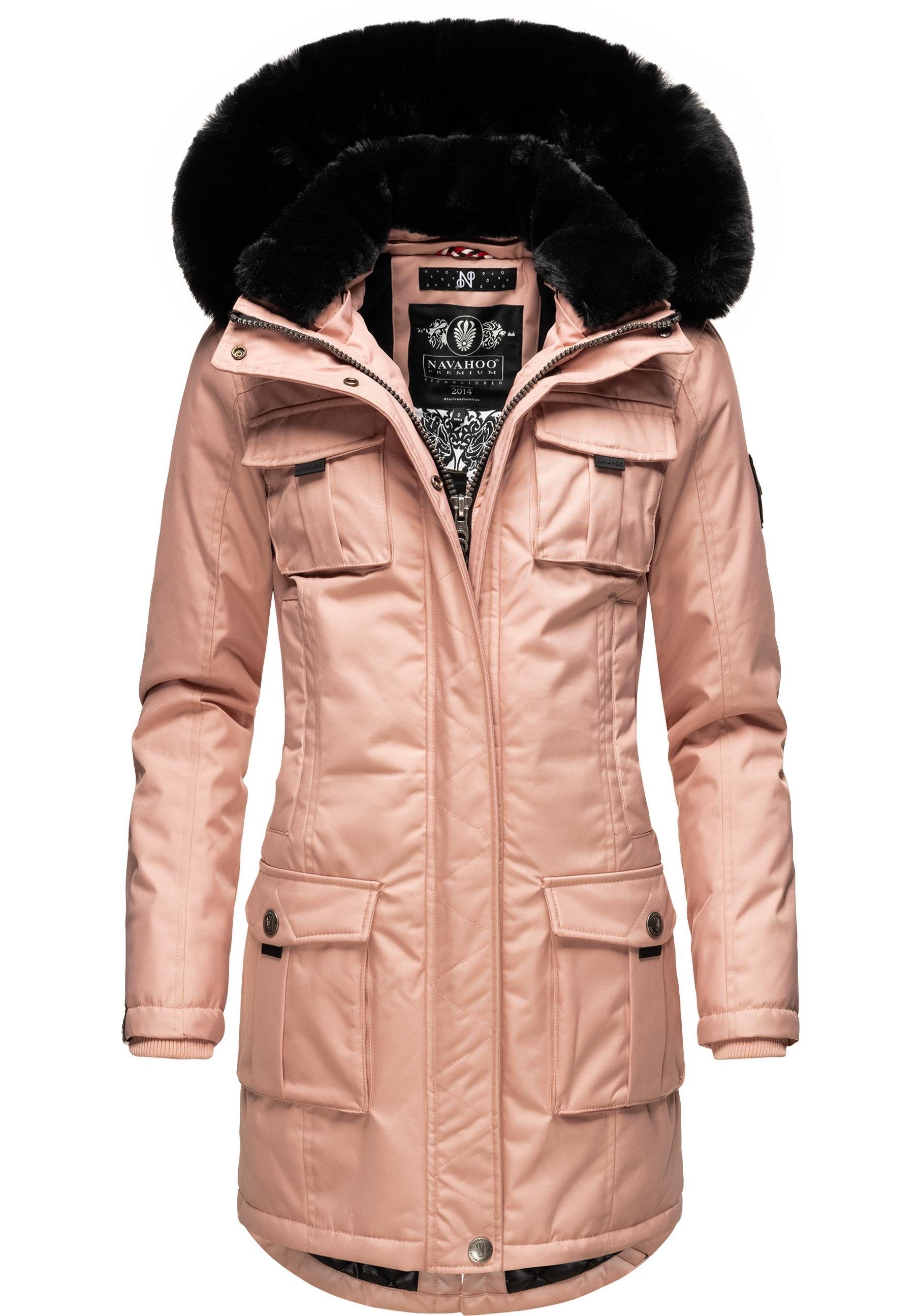 Navahoo Wintermantel "Tiniis", Parka mit abnehmbarer Kapuze und extra Einka günstig online kaufen