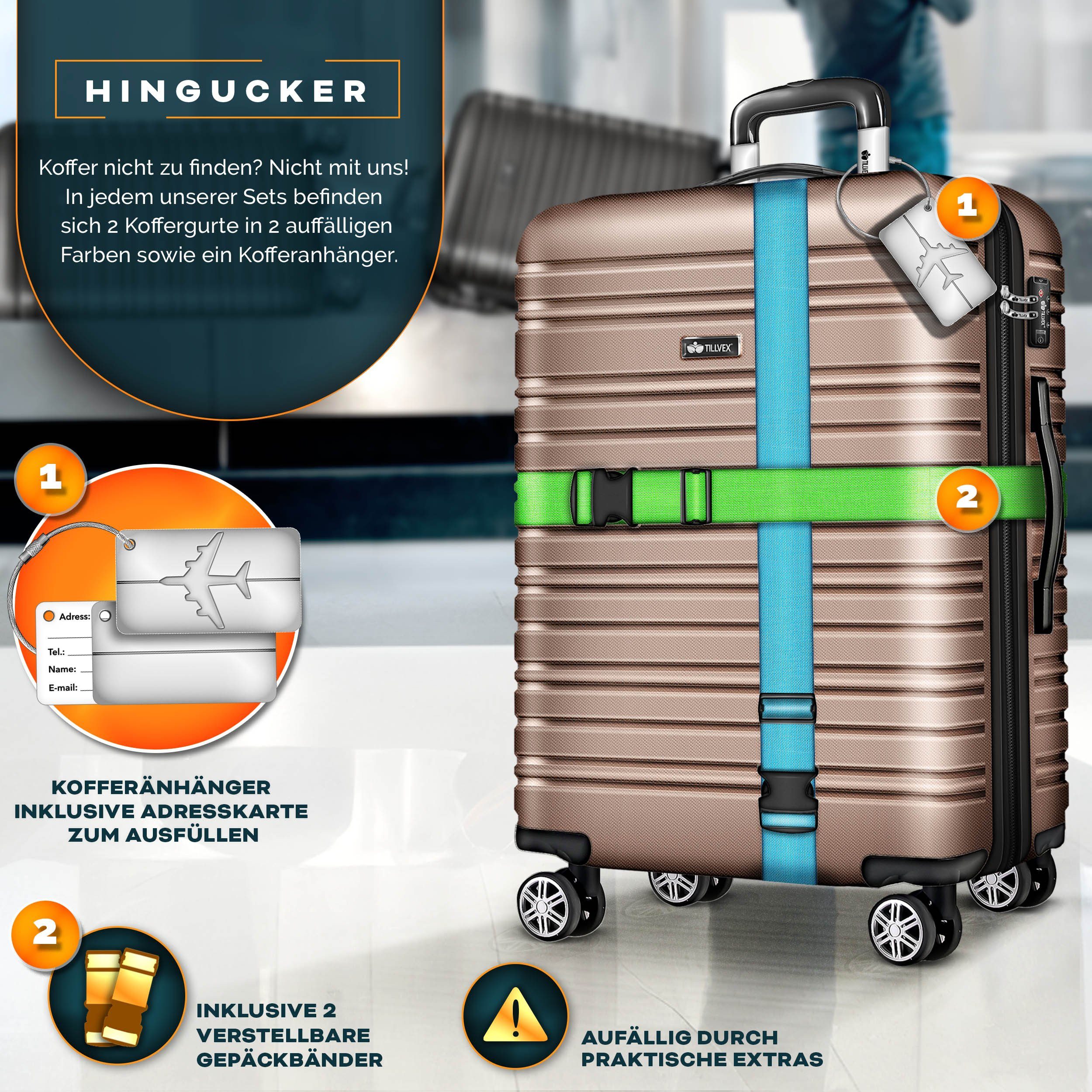 tillvex Kofferset Reisekoffer Set 3-teilig mit günstig online kaufen