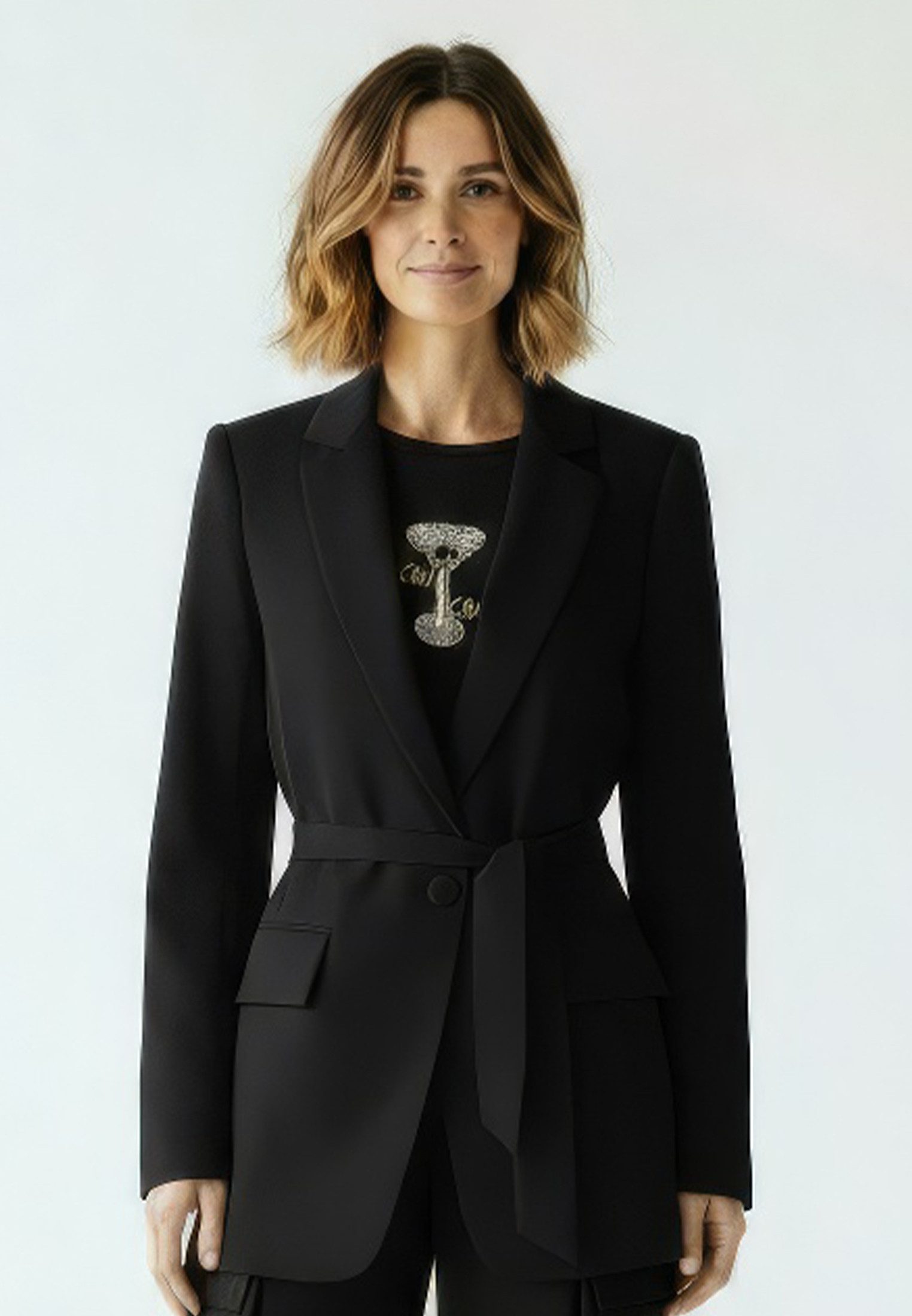 MARC AUREL Longblazer aus mattem Satin günstig online kaufen