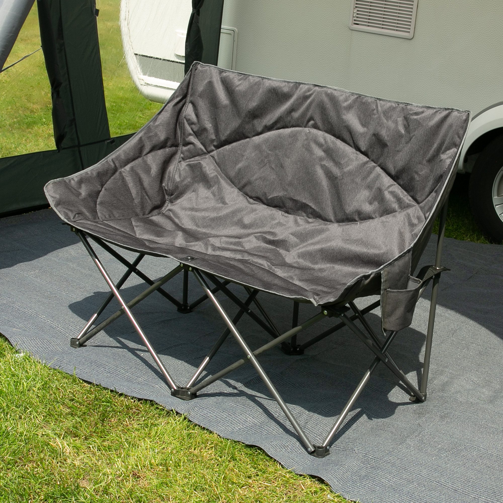 yourGEAR Campingstuhl your GEAR Campingsofa Modena - gepolstertes XXL Sofa für 2 Personen