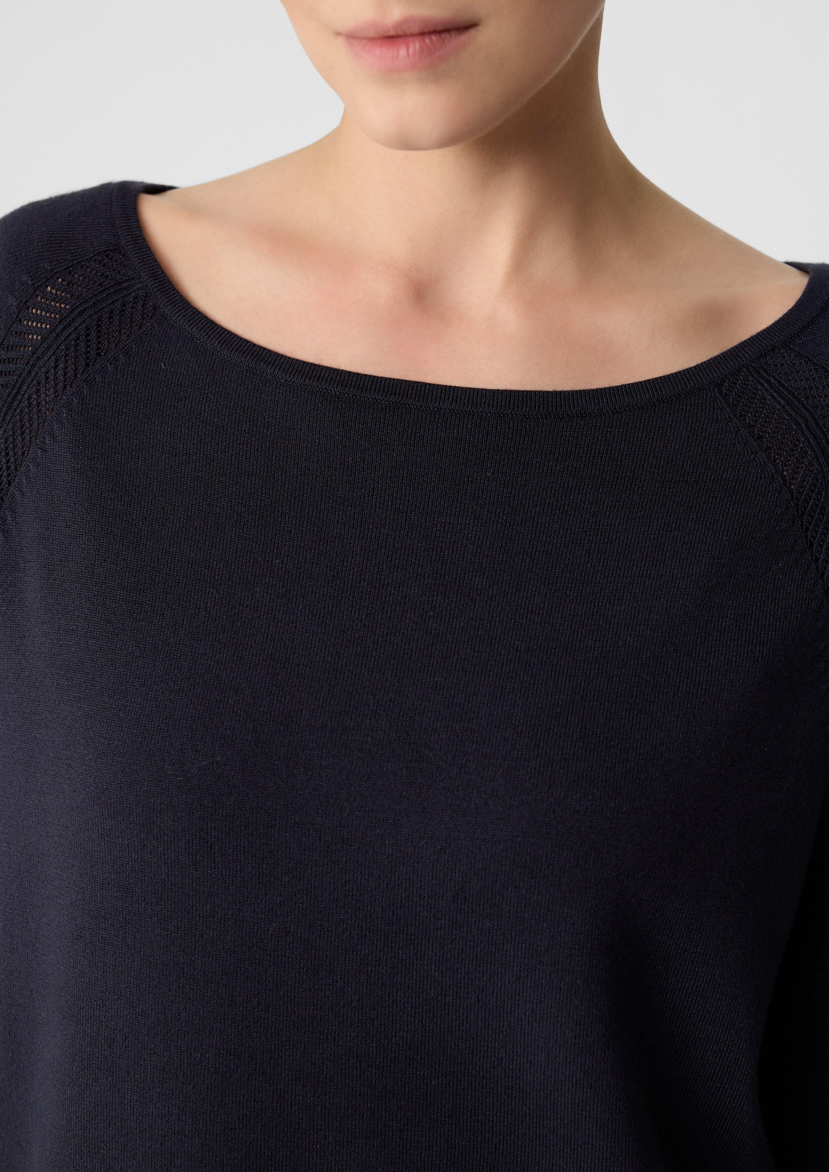 Comma 3/4 Arm-Pullover Oversized Pullover aus günstig online kaufen
