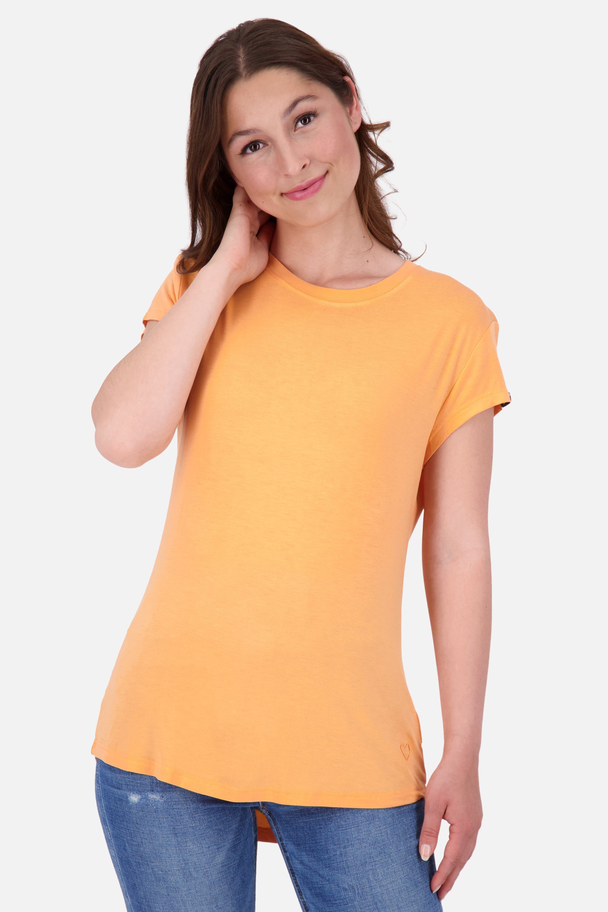 Alife & Kickin Rundhalsshirt MimmyAK A Shirt Damen Kurzarmshirt, Shirt tangerine | 
