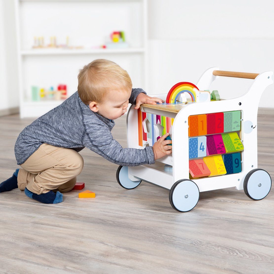 Small Foot Lauflernwagen Lauflernwagen Elefant, (packung, 1-tlg), Durch das Bremssystem kann beim Laufen lernen nichts passieren.