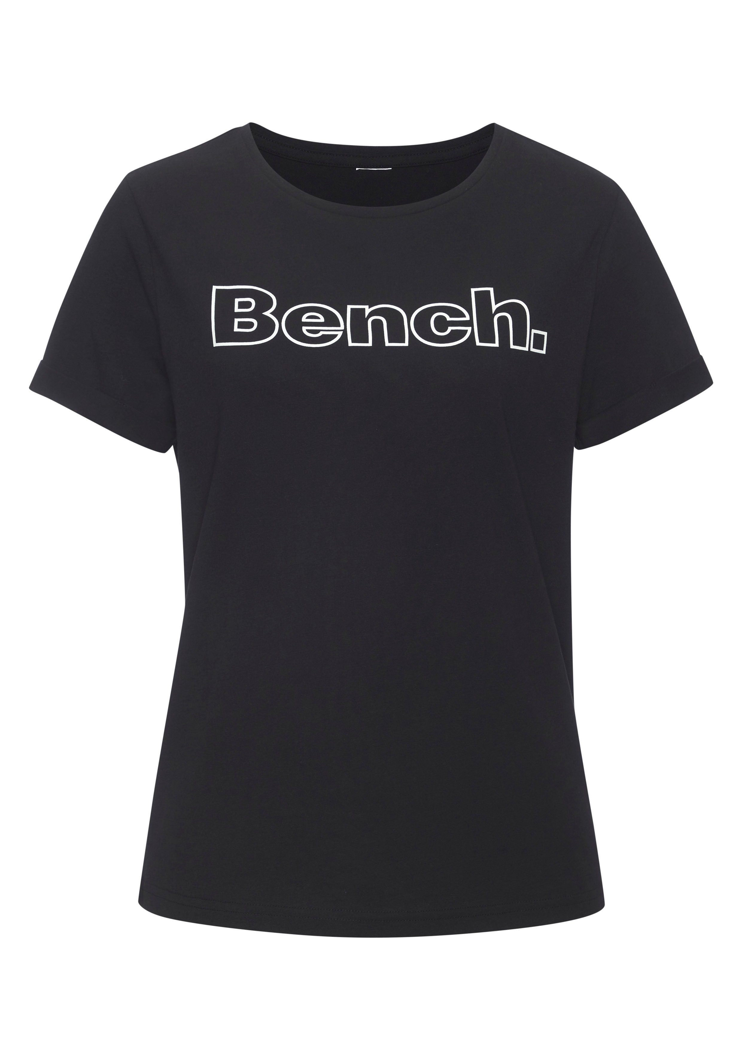 Bench. Loungewear T-Shirt (Packung, 2-tlg) im doppelpack mit Logodruck, Loungewear