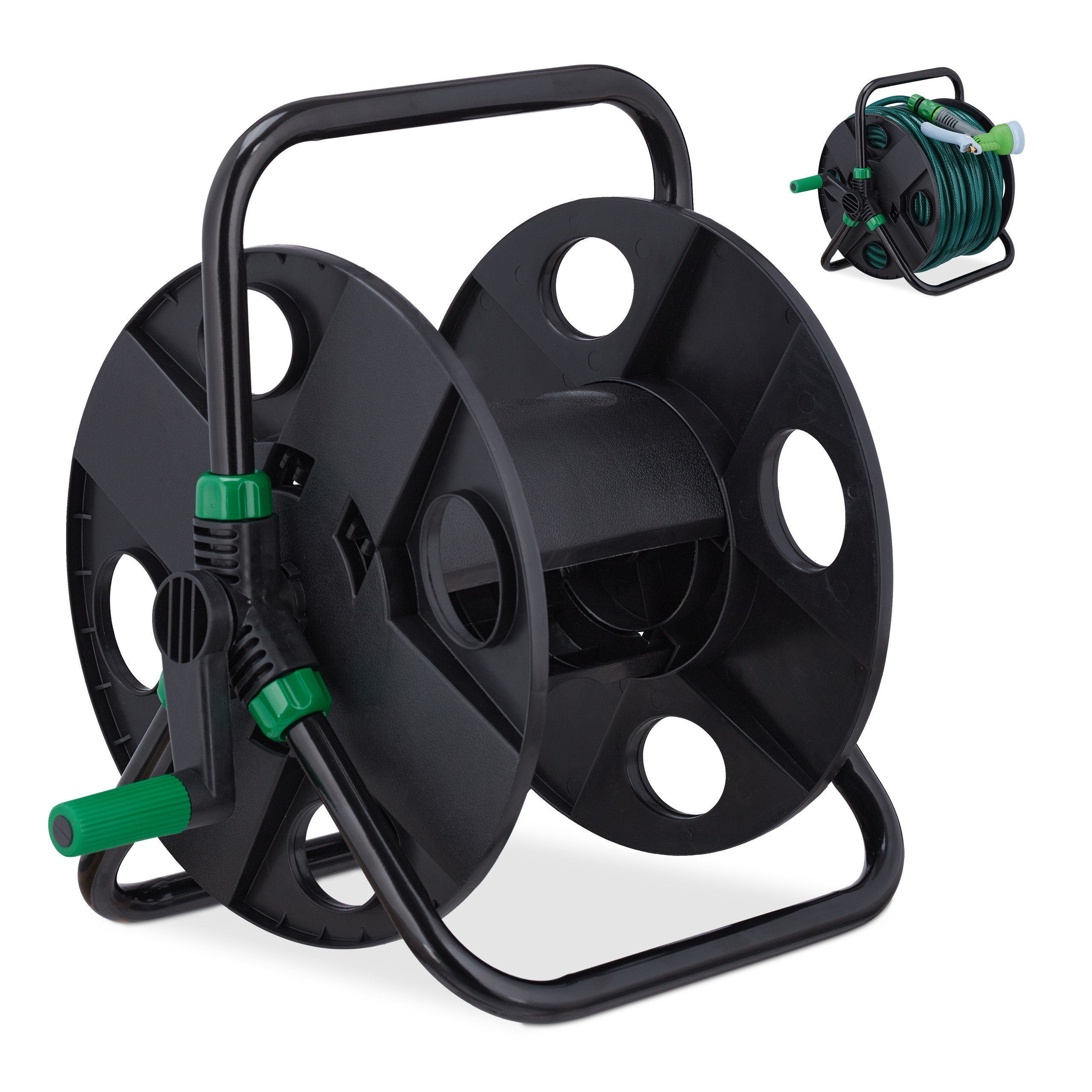relaxdays Schlauchtrommel 30 m 1/2" Schlauch
