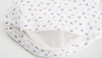 Träumeland Babyschlafsack Außenschlafsack Herz blau (1 tlg)
