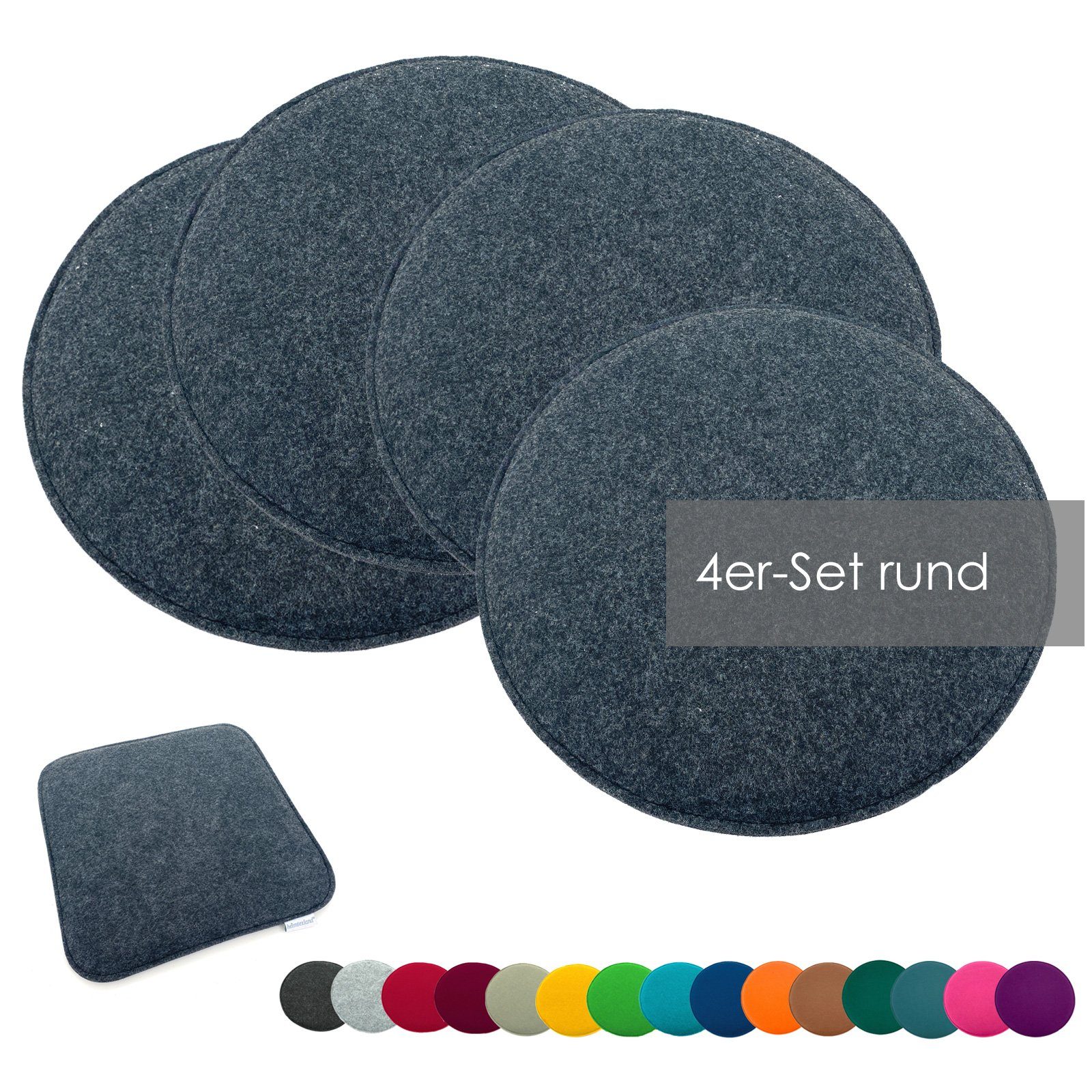 heimtexland Sitzkissen Filz Sitzauflage Stuhlkissen Bankkissen abwaschbar, günstig online kaufen