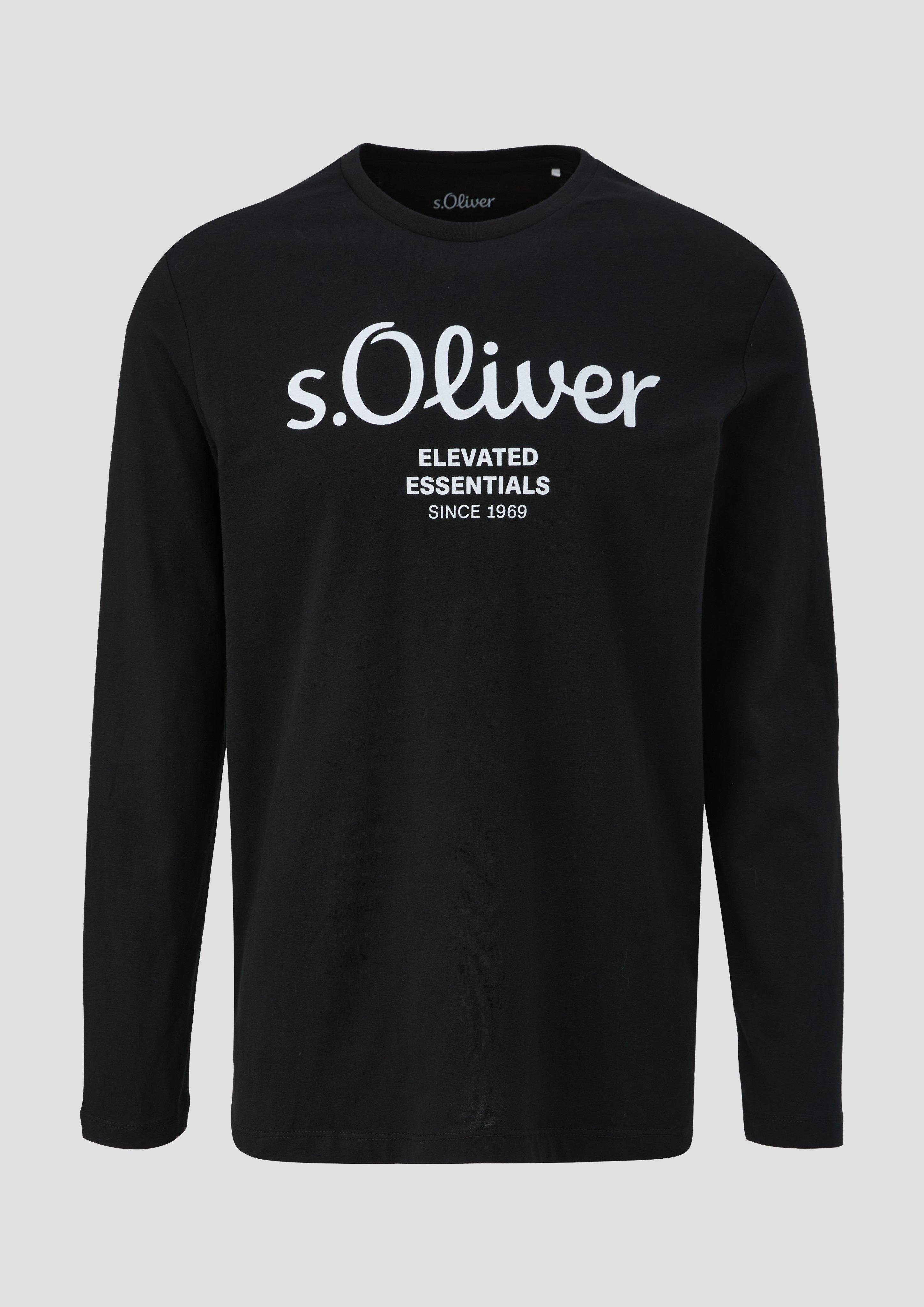 T-Shirt schwarz s.Oliver Langarmshirt