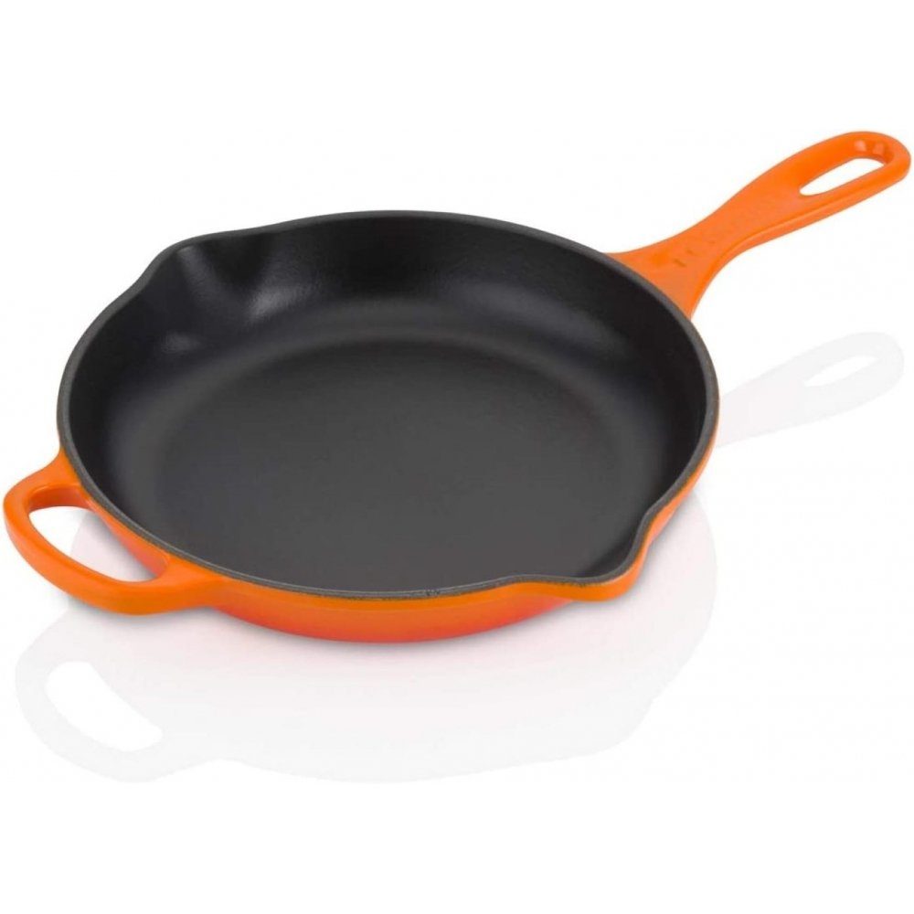 LE CREUSET Bratpfanne Signature - Brat- und Servierpfanne - Gusseisen - 20 cm - ofenrot