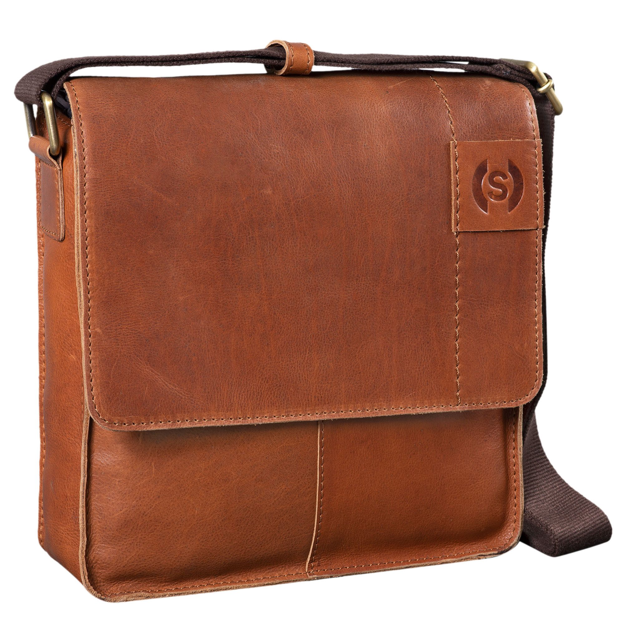 Schultertasche "Mircos" Tablet Umhängetasche Leder 9.7 Zoll