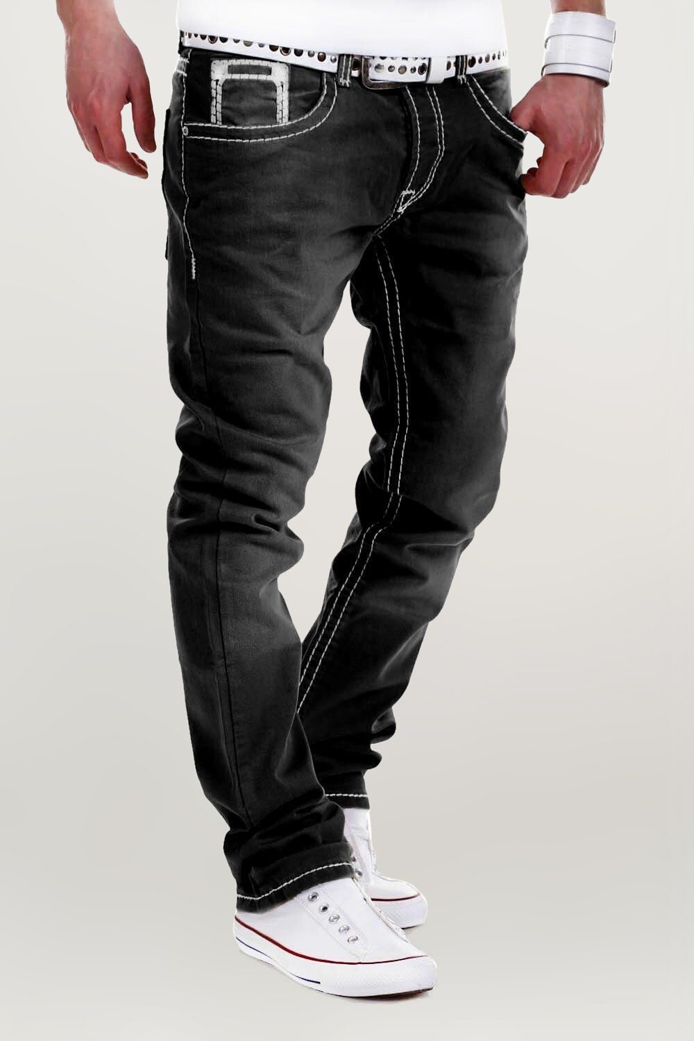 behype Bequeme Jeans Stitch mit dicken Kontrastnähten