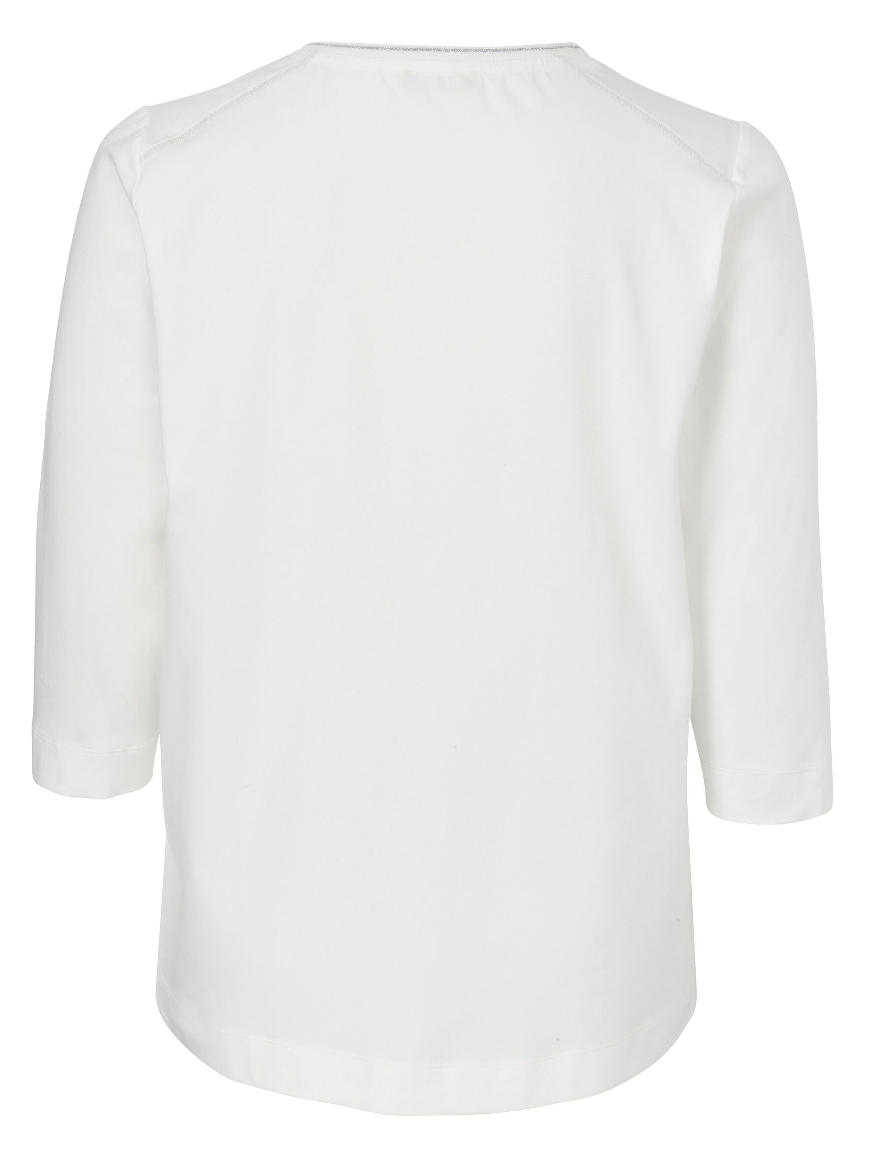 FRAPP 3/4-Arm-Shirt Modisches T-Shirt mit Glitzersteinen (1-tlg) Animalprin günstig online kaufen