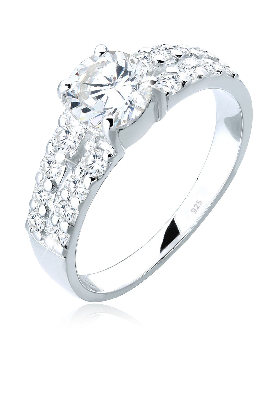 Fingerring Solitär Zirkonia 925 Sterling Silber