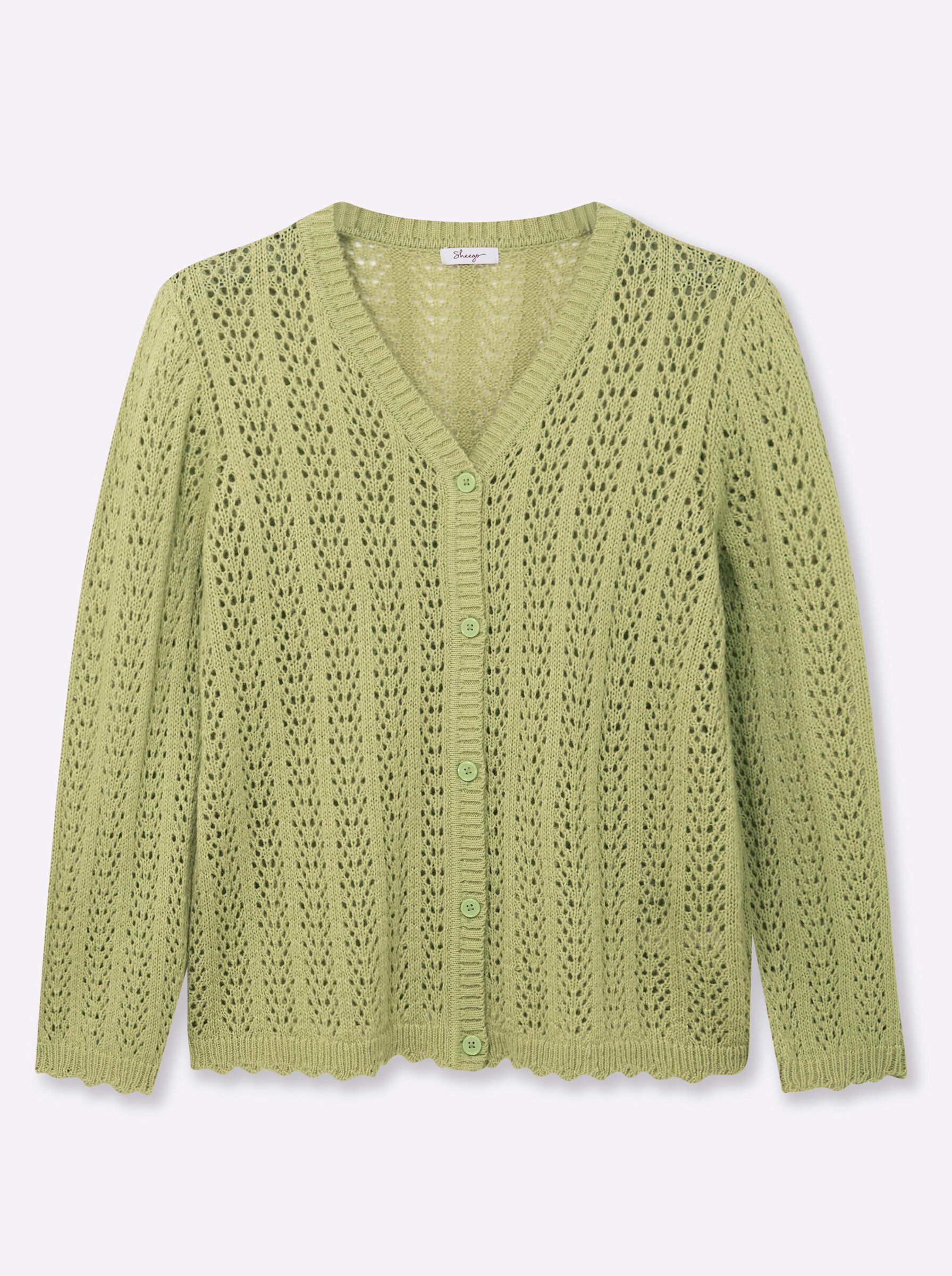 Strickjacke Strickjacke Langarm Ajour
