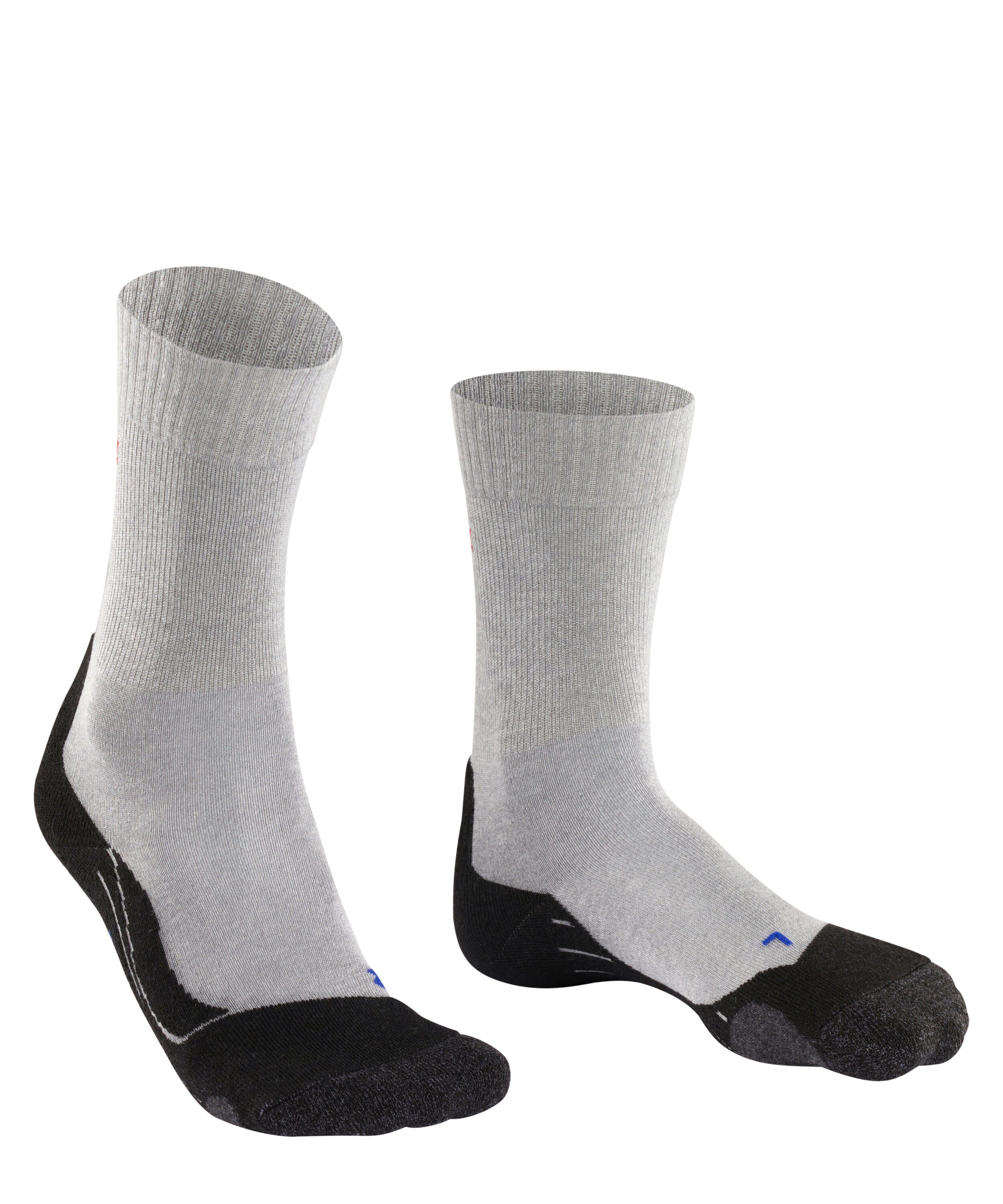 FALKE Wandersocken TK2 Explore Cool (3403) Komfort Mittelgebirge light hoher (1-Paar) im grey