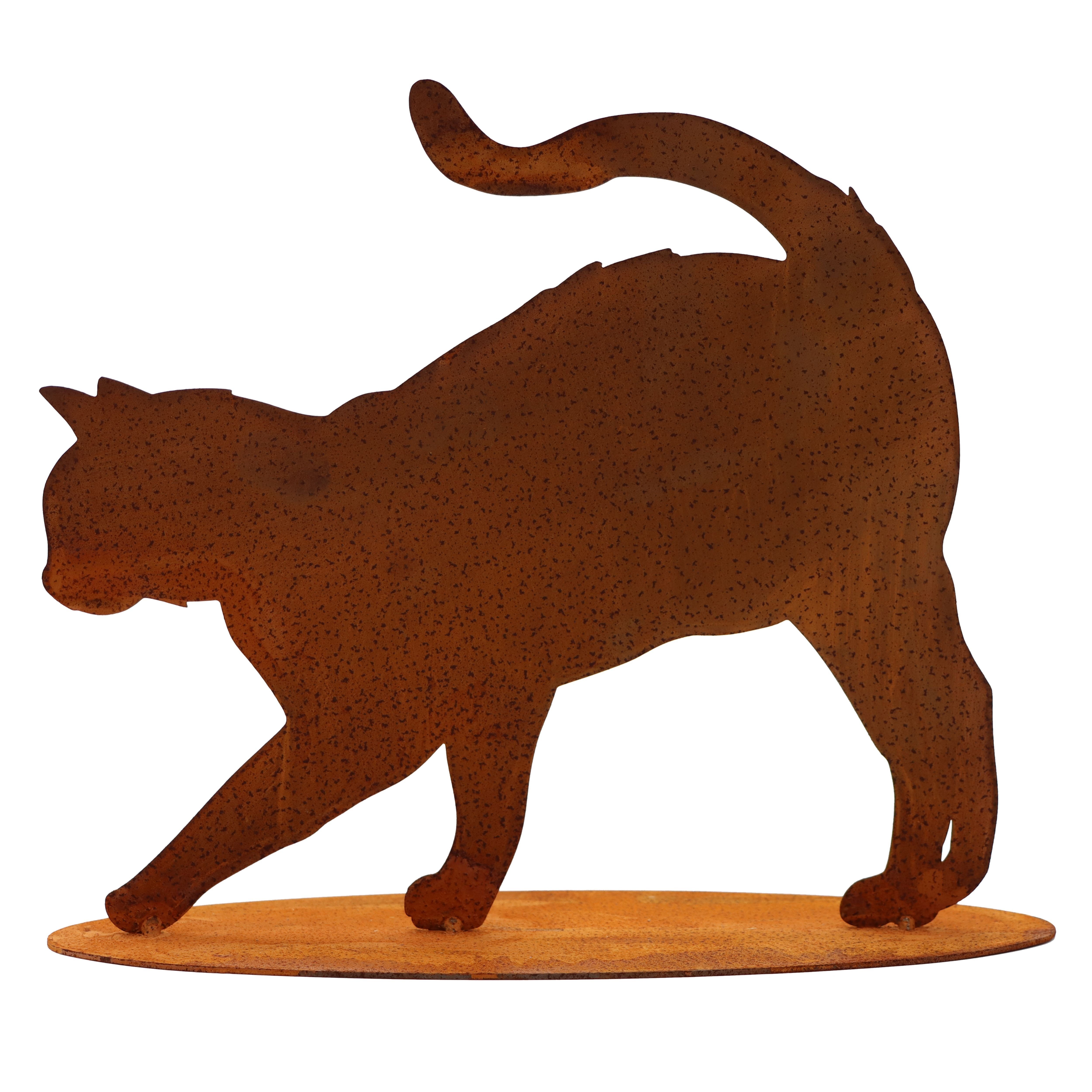 Rostikal Gartenfigur Deko Katze Gartendeko Rost, günstig online kaufen
