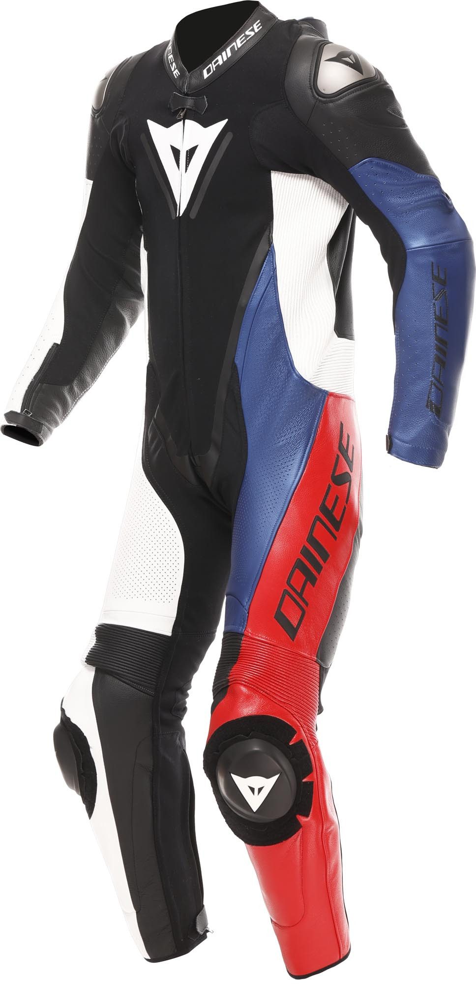 Dainese Motorradkombi Demon Sprint perforierte 1-Teiler Motorrad Lederkombi Ellenbogenprotektoren enthalten,Hüftprotektoren enthalten,mit Höc