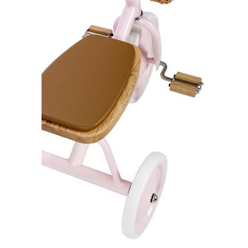 BANWOOD Dreirad Trike Pink Rosa, mit abnehmbarem Schiebebügel für Kinder ab 2 Jahre