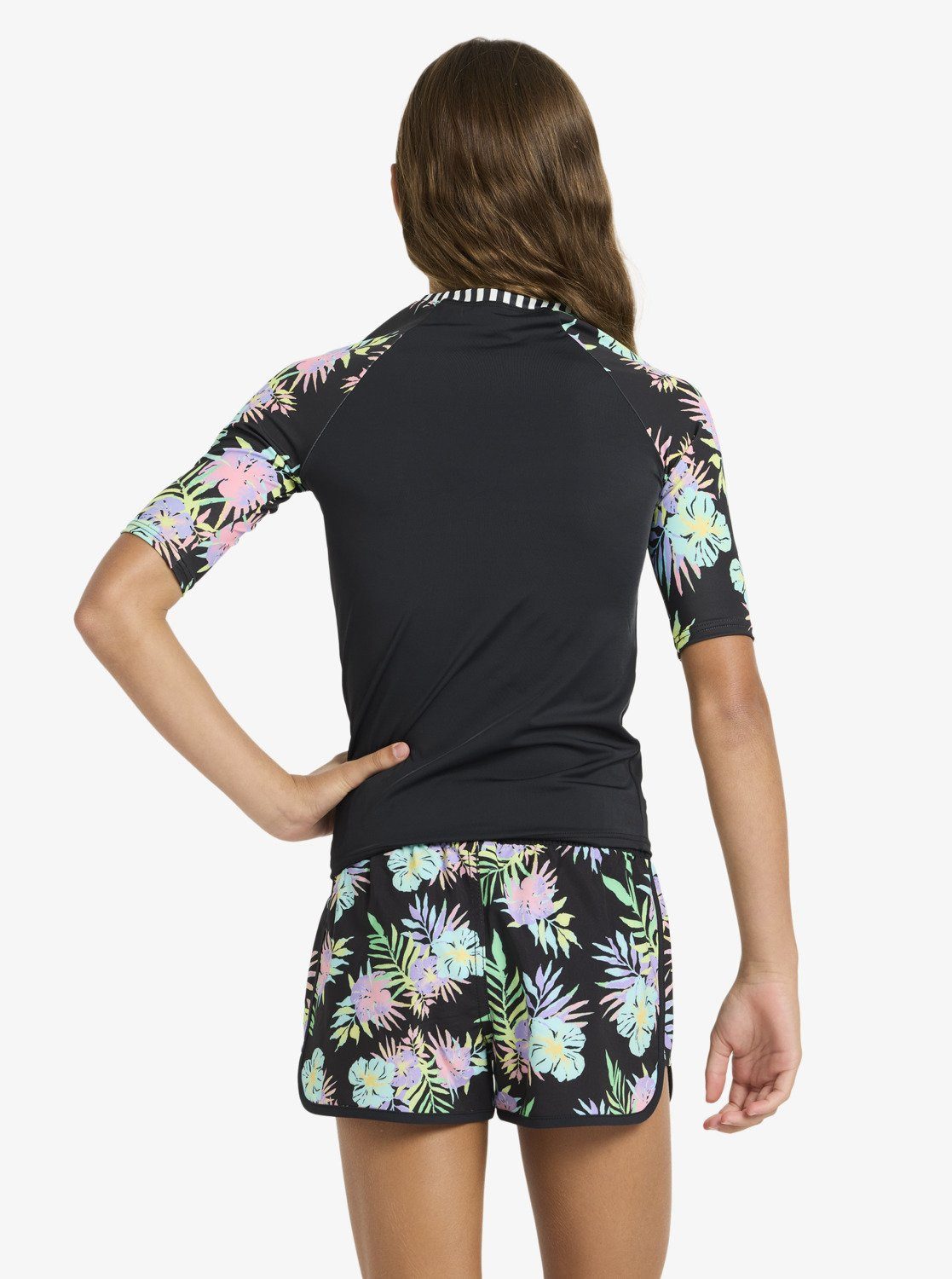 Roxy Strandshirt ROXY ACTIVE RG SHORT SLEEVE LYCRA für Kinder und Jugendliche, Kurzarm-Design, mit Elasthan-Anteil