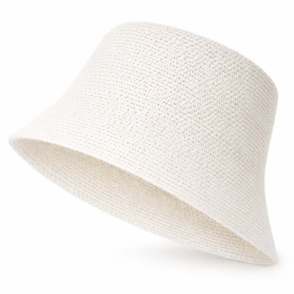 ZUKUNFTSENKEL Fischerhut aus Papierstroh – Leichter Sommerhut mit breiter Krempe (Sonnenschutz, Damen, Herren) Anglerhut Bucket Hat