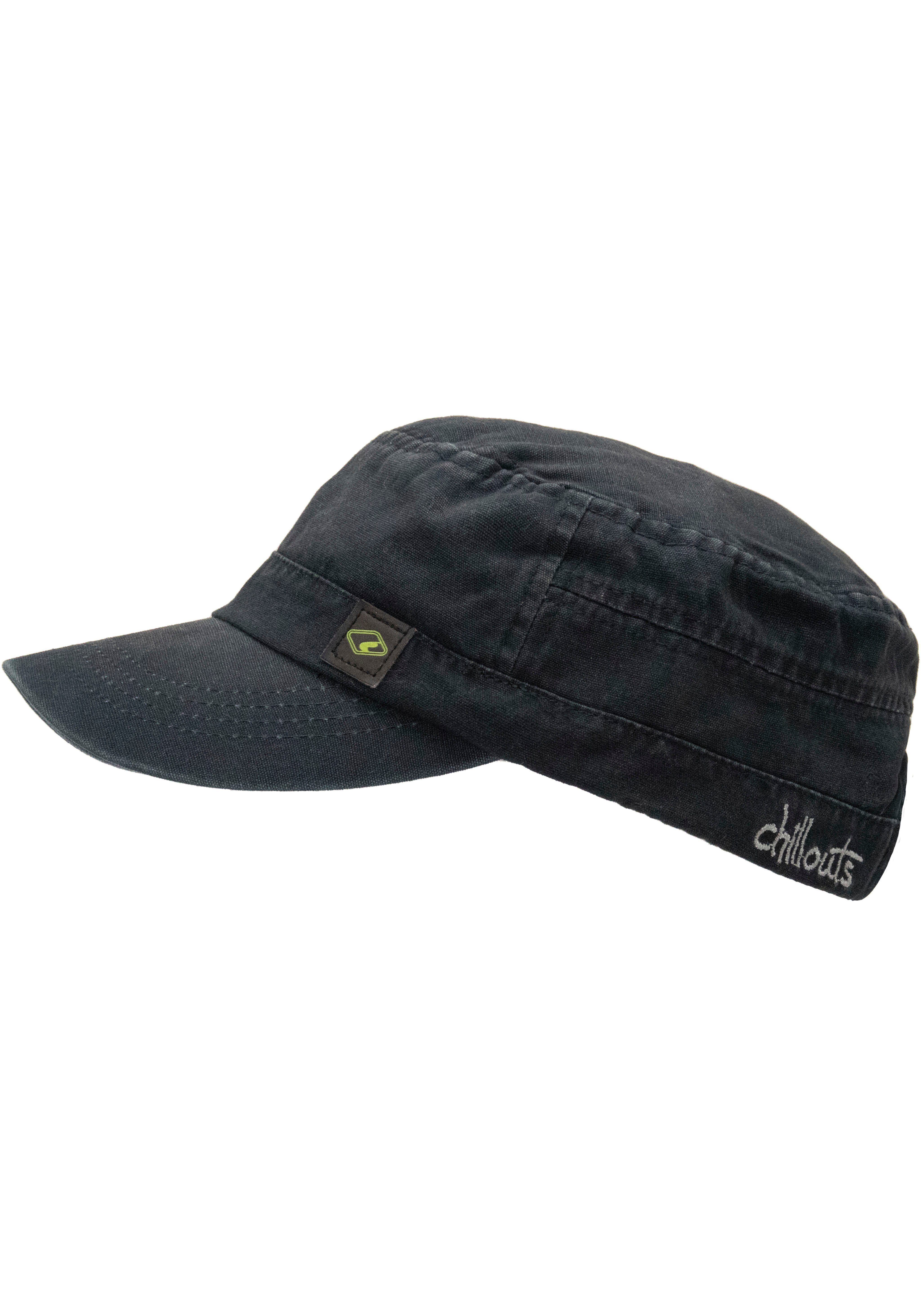 washed Size Paso atmungsaktiv, aus chillouts navy El Cap reiner One Army Hat Baumwolle,