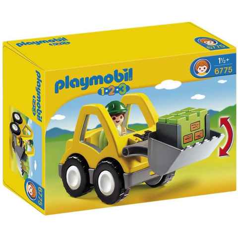 Playmobil® Konstruktions-Spielset Radlader (6775), Playmobil 1-2-3, Made in Europe