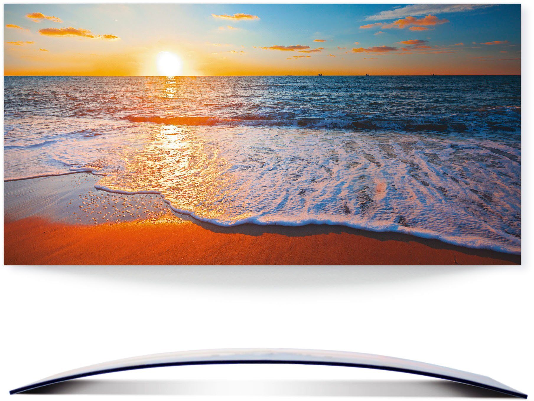 Artland Wandbild »Sonnenuntergang und das Meer«, Strand (1 Stück), in