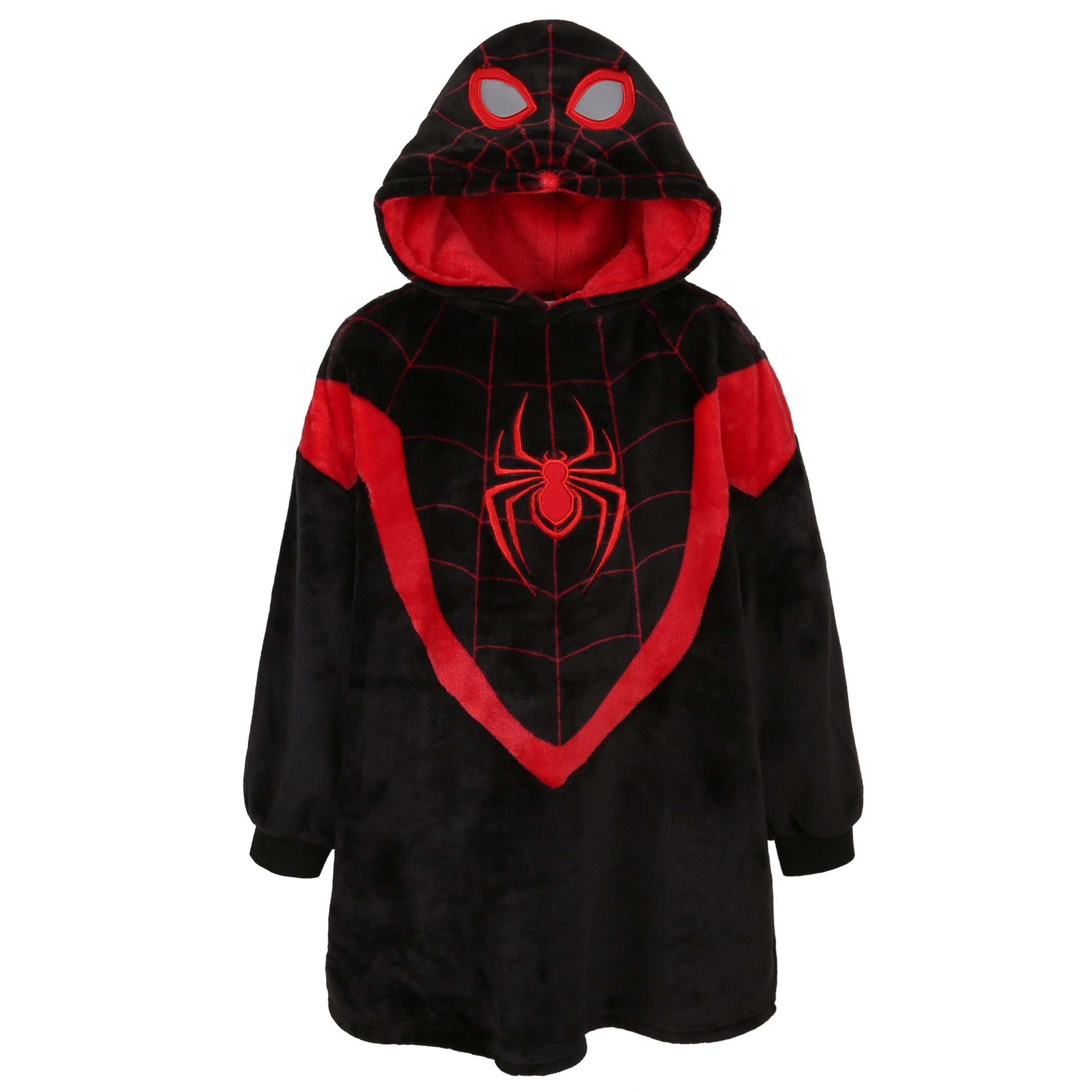 Sarcia.eu Kinderbademantel Spider-Man Kinder-Kapuzen-Sweatshirt/Bademantel, schwarz 104-116 cm