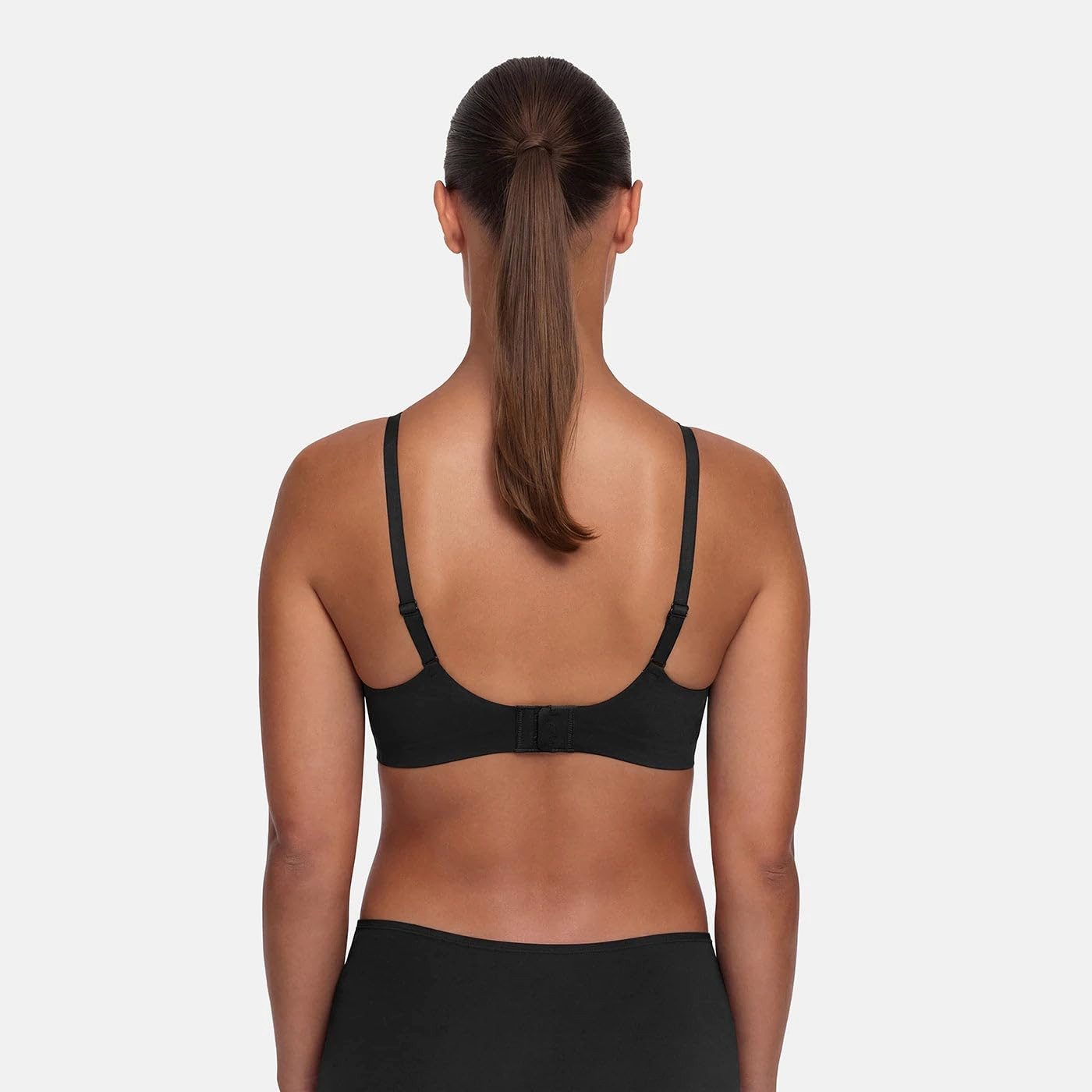 cfab (creamy fabrics) Bügelloser BH Comfort Push-Up BH-Schwarz-2XL (1-tlg)