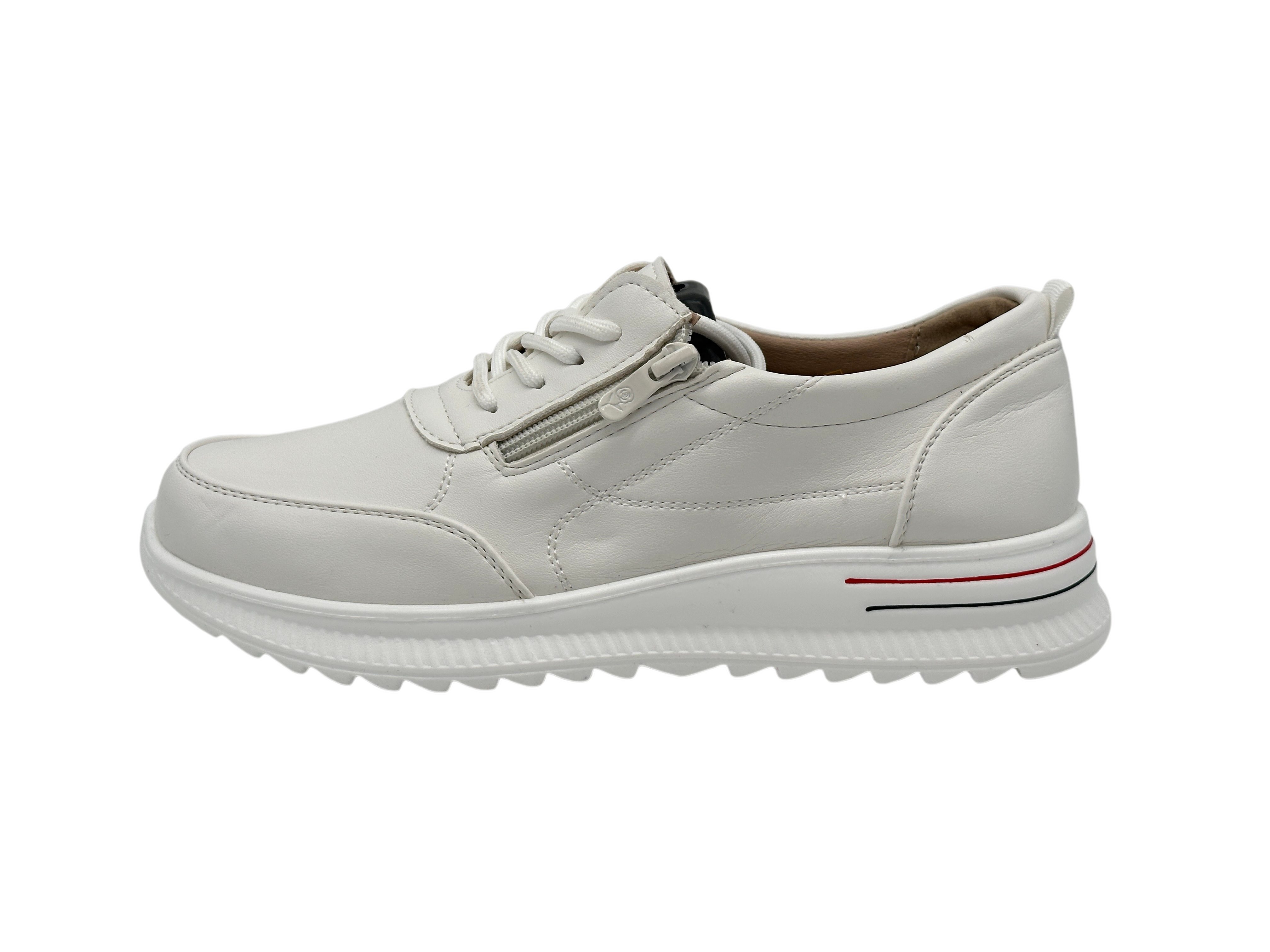 Nowaland Bequeme Damen Halbschuhe mit Reißverschluss und Schnürung Sneaker Leicht, bequem und rutschhemmend für den Alltag