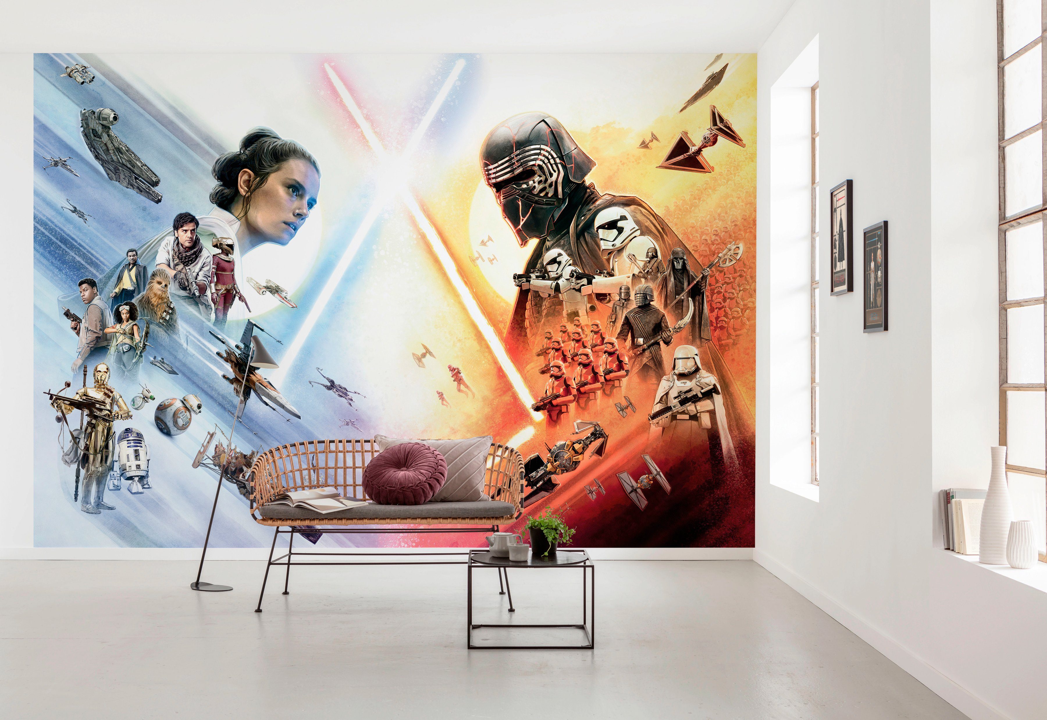 Komar Fototapete STAR WARS EP9 Movie Poster Wide - Größe 368 x 254 cm, glatt, bedruckt, Kinderzimmer