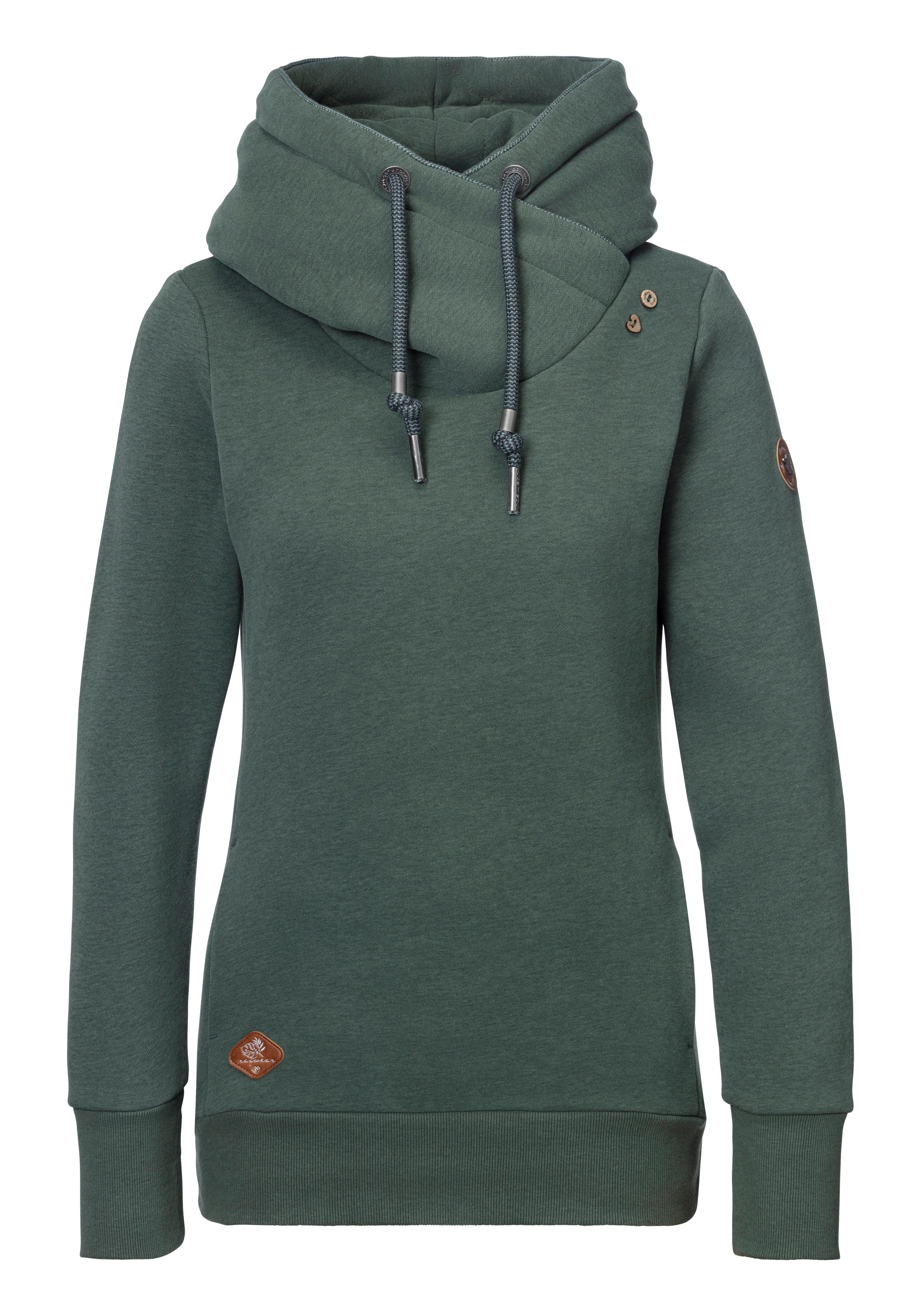 Ragwear Kapuzensweatshirt GRIPY BUTTON O Baumwollmischung, Kapuze – Bild 4 von 5