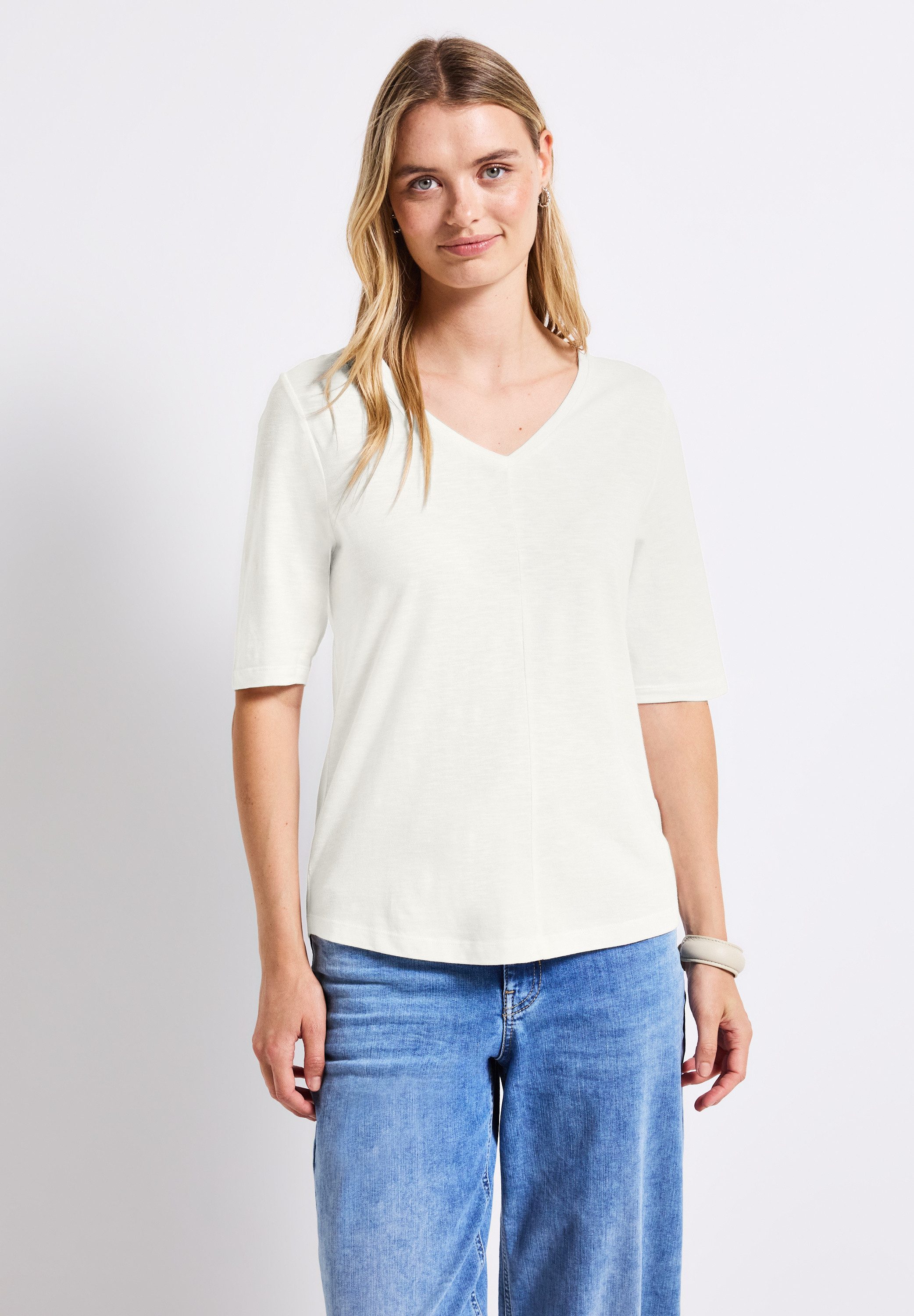 STREET ONE T-Shirt im soften Baumwoll-Mix günstig online kaufen