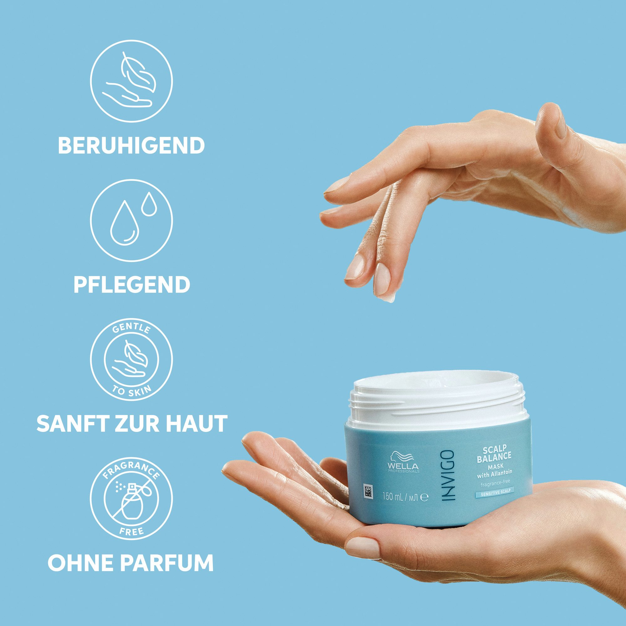 Wella Professionals Haarmaske INVIGO SCALP BALANCE SENSITIVE MASKE, pflegend, hilft bei empfindlicher Kopfhaut