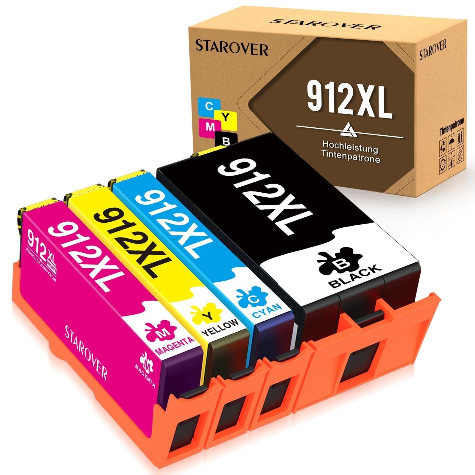 ColorKing Kompatibel 912XL 912 Druckerpatronen als Ersatz für HP