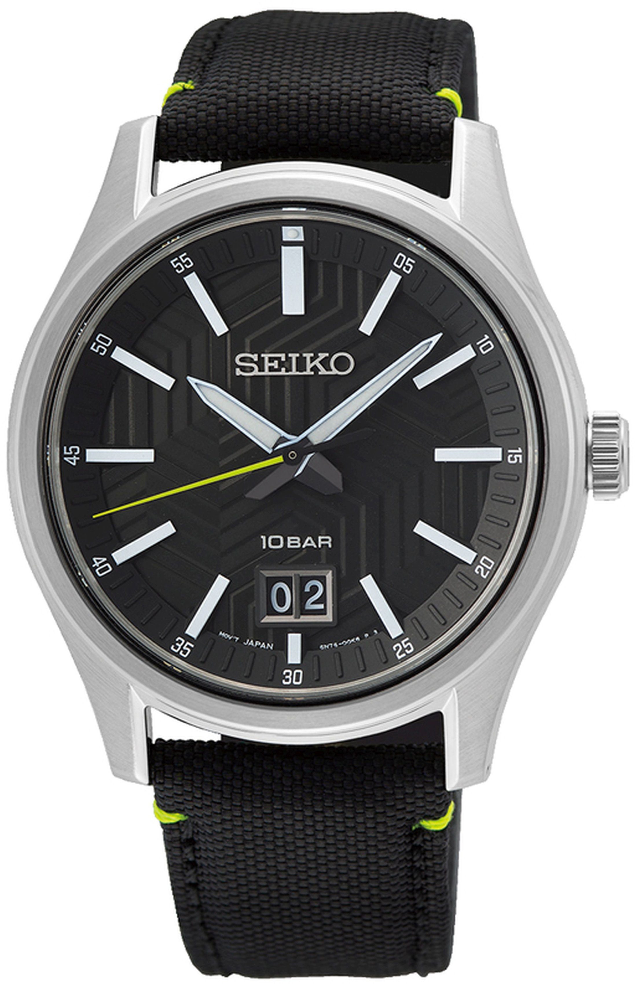 Seiko Quarzuhr SUR517P1, Armbanduhr, Damenuhr, Herrenuhr, Saphirglas, Datum