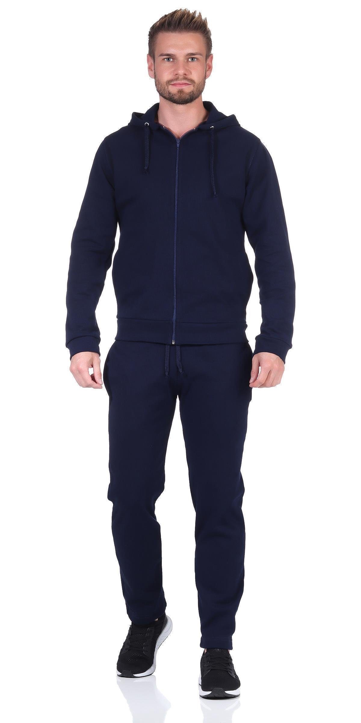EloModa Jogginganzug Herren Jogging Anzug Trainingsanzug Fitness mit  Kapuze; M L XL 2XL (2-tlg), Baumwolle