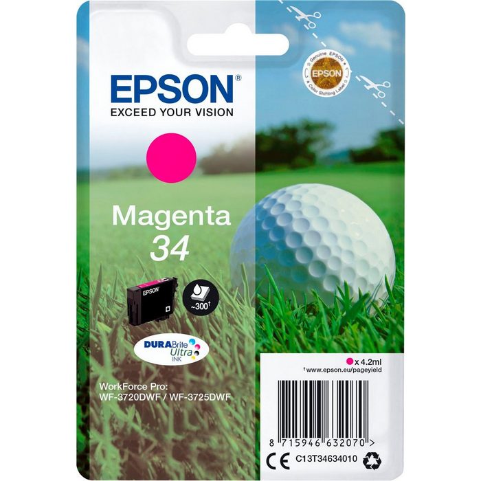 Epson Singlepack Magenta 34 Tinte DURABrite Tintenpatrone